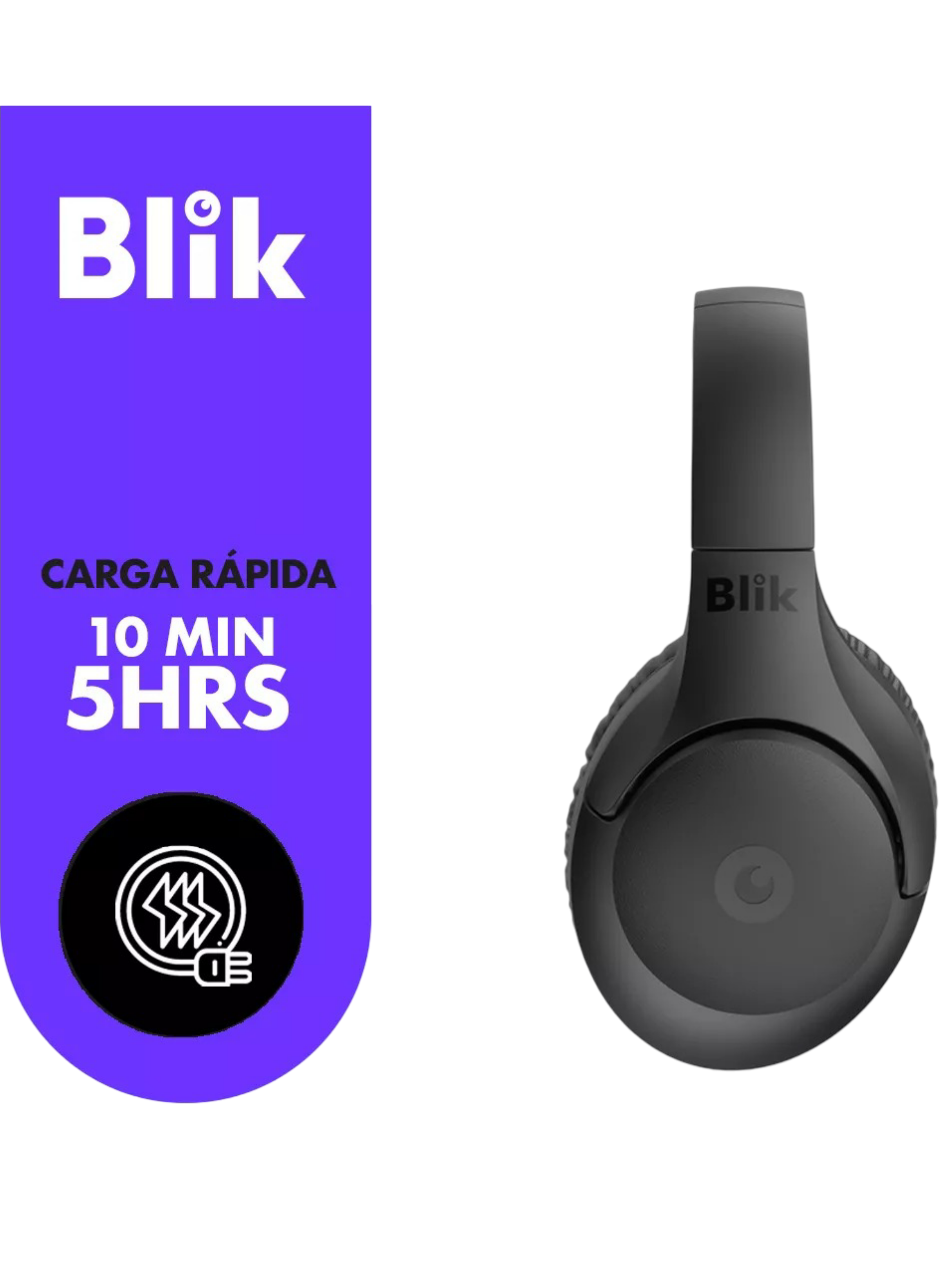 Audífonos Bluetooth Blik Soul600, 55 Hrs-2