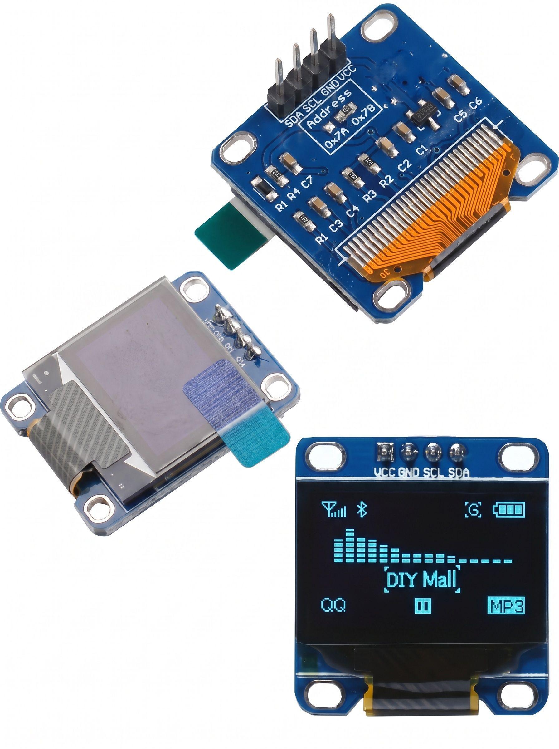 PACK DE 2 PANTALLAS OLED 0.96" PARA  ARDUINO Y ESP32-4