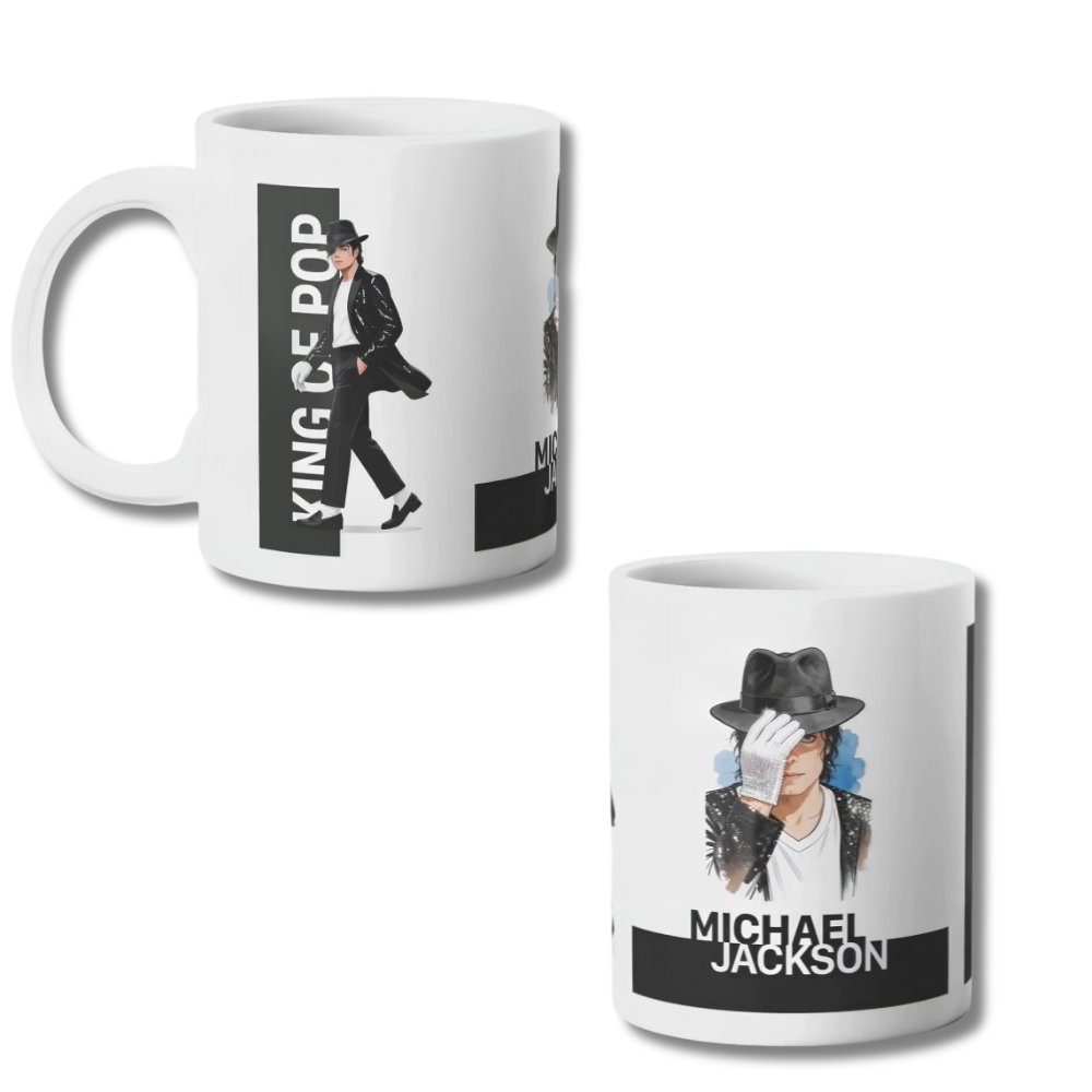 Taza Michael Jackson king of Pop Tazon 325ml-0