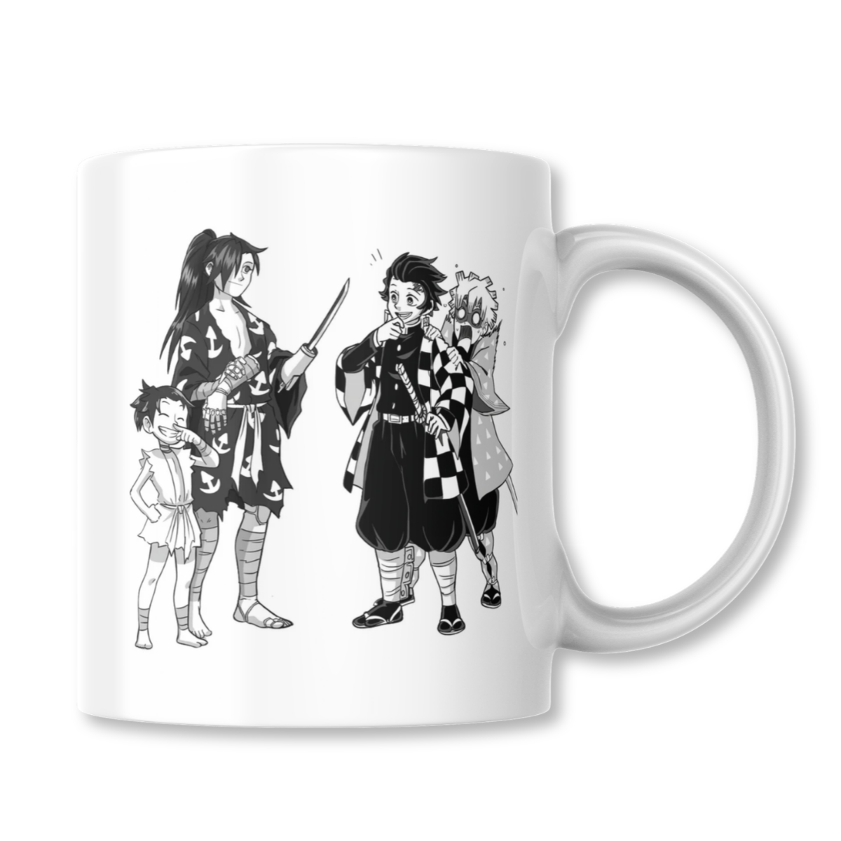 Taza Dororo Hyakkimaru Tanjiro Zenitsu Demon Slayer Tazon 325ml-1