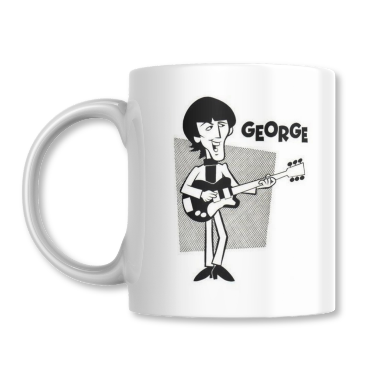 Taza George Harrison The Beatles Cartoon Edition Tazon 325ml-0