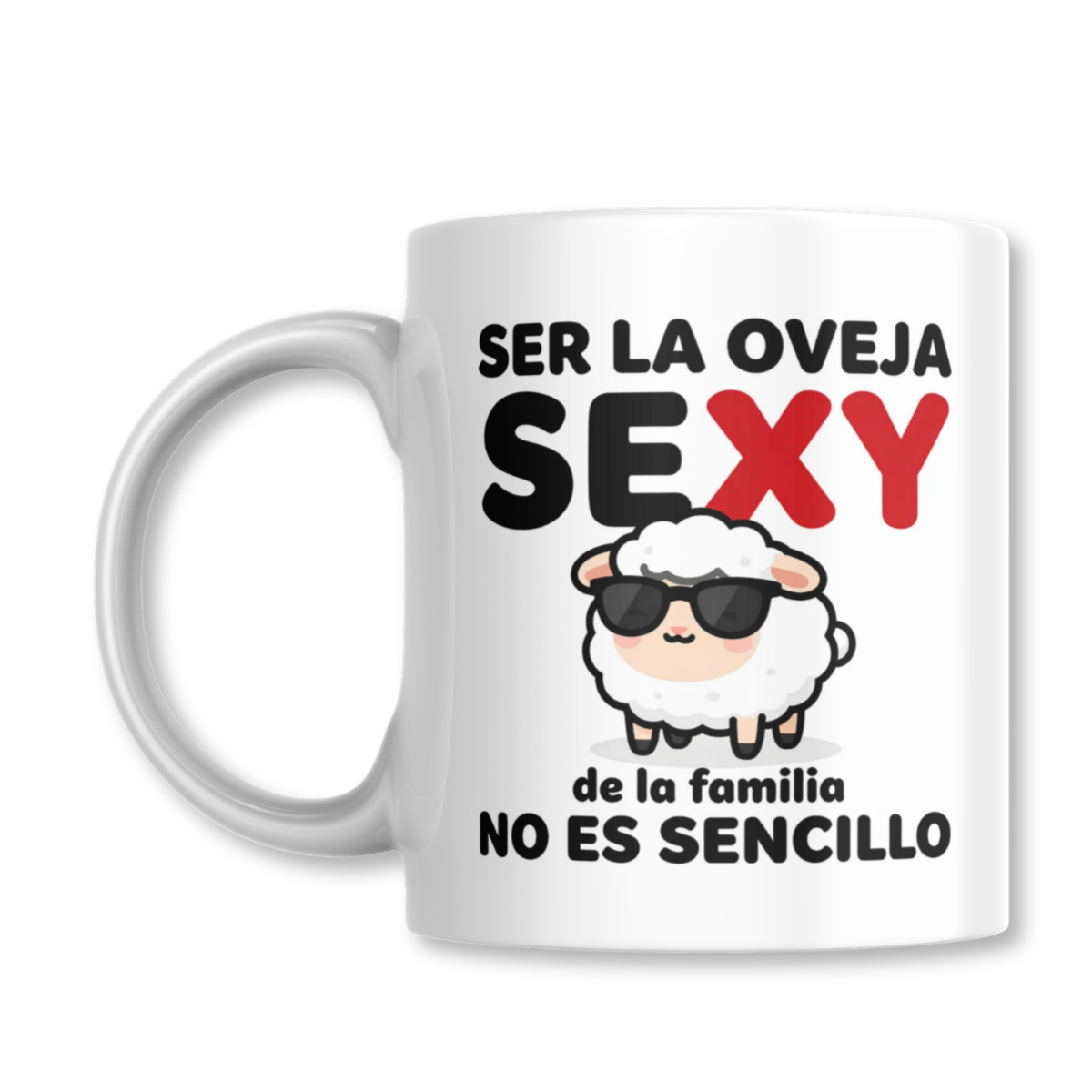 Taza Ser la Oveja Sexy de la Familia no es Sencilllo Tazon 325ml-0