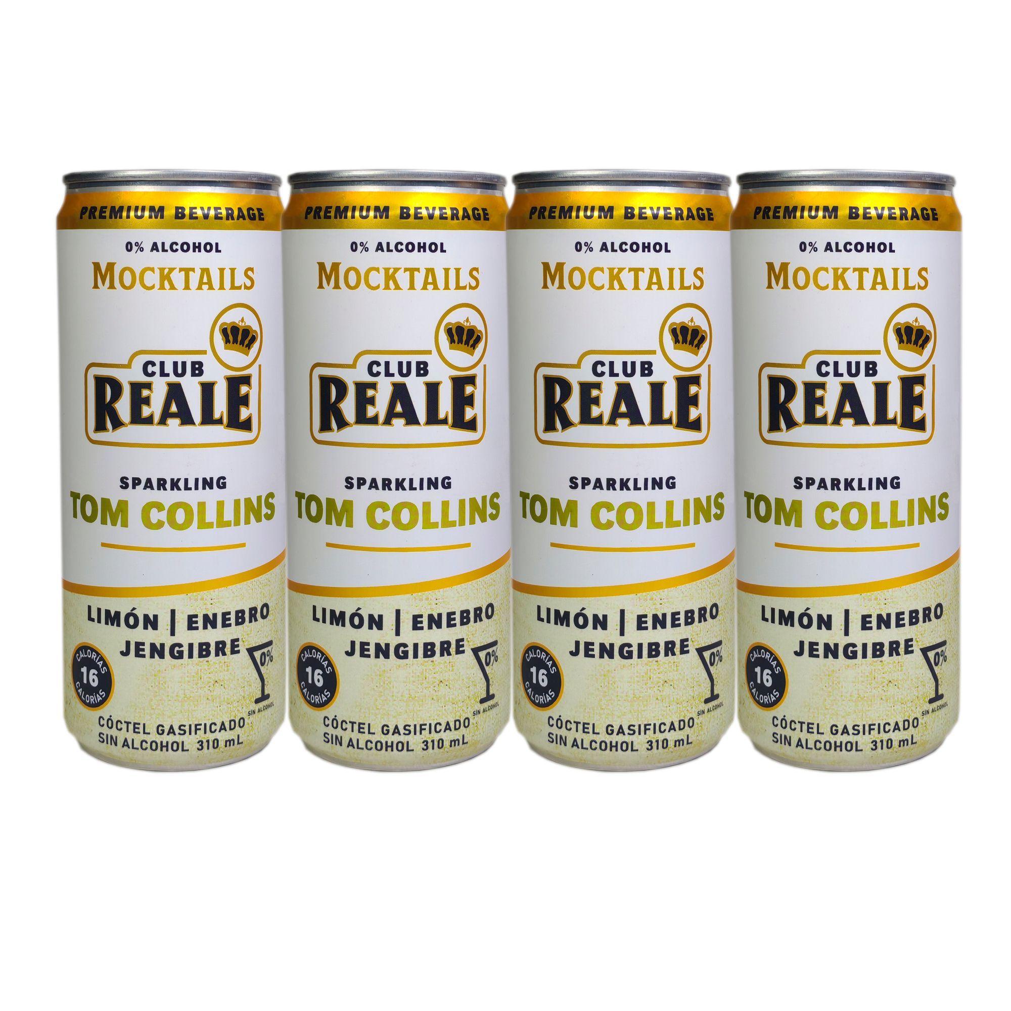 Tom Collins, cocktail sin alcohol, latas de 310 cc, 4 unidades-0