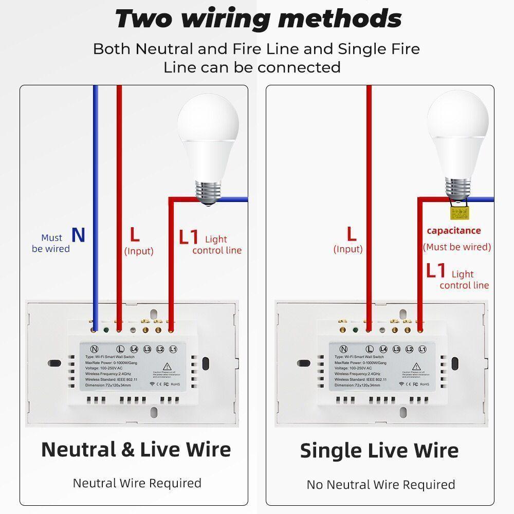 Interruptor Inteligente Wifi 3 Canal -con Y Sin Cable Neutro-3
