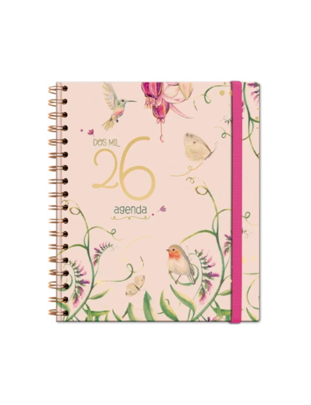 Agenda 2026 Floral Diaria Espiral-0