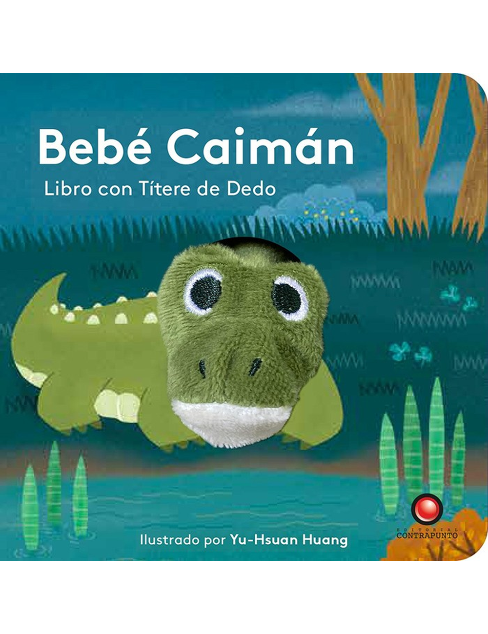 Libro con Títere de Dedo - Bebé Caiman-0