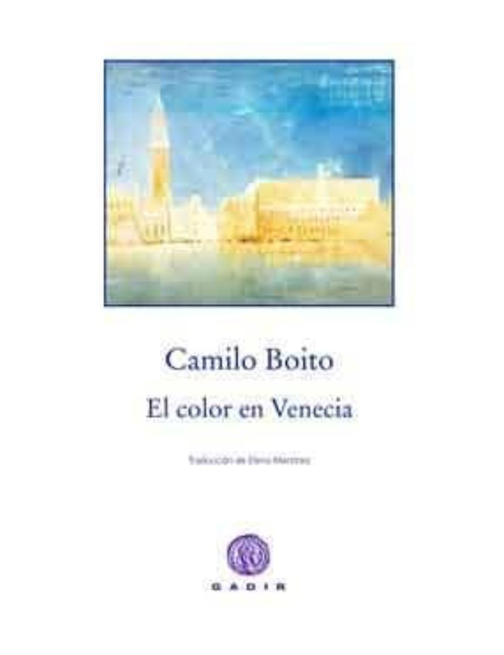 El Color en Venecia (Ficción - Rústica)-0