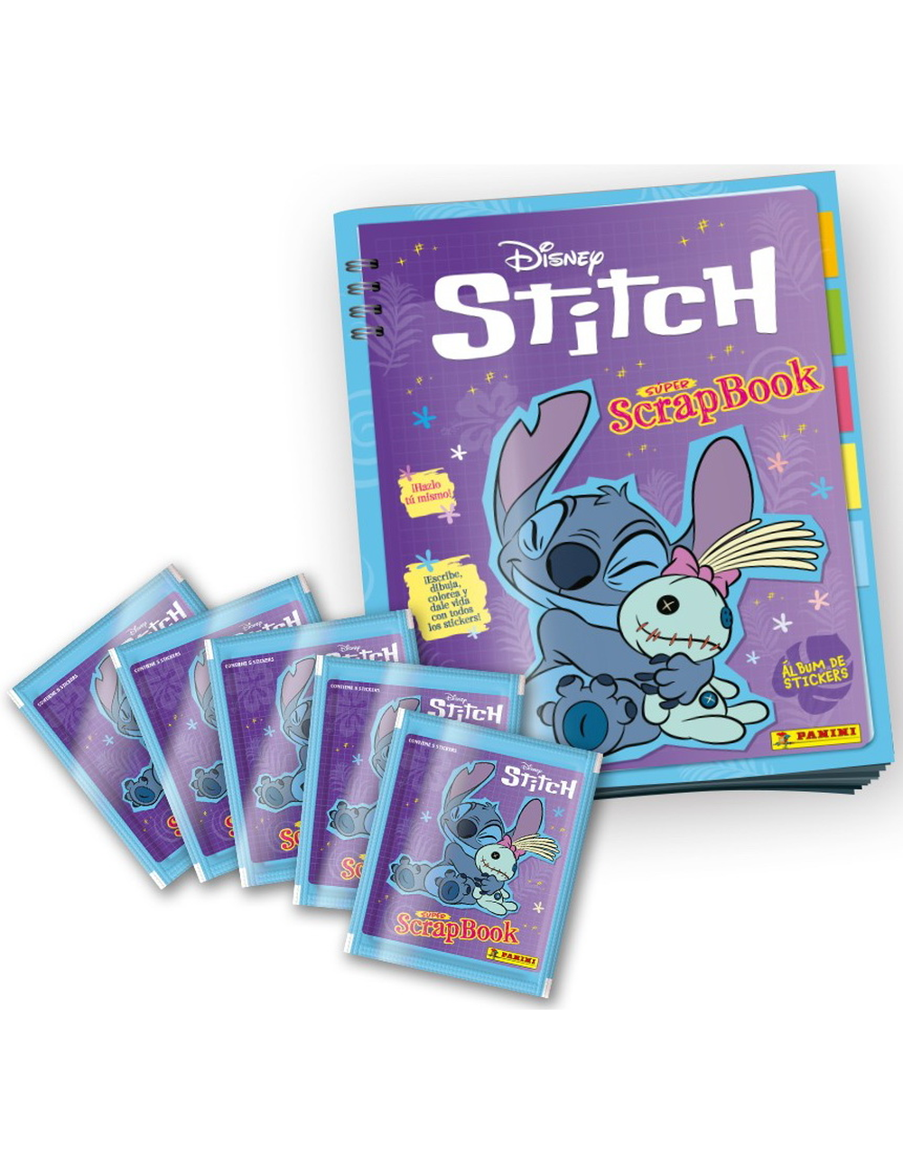 PACK 1 ALBUM + 5 SOBRES STITCH 2025-0