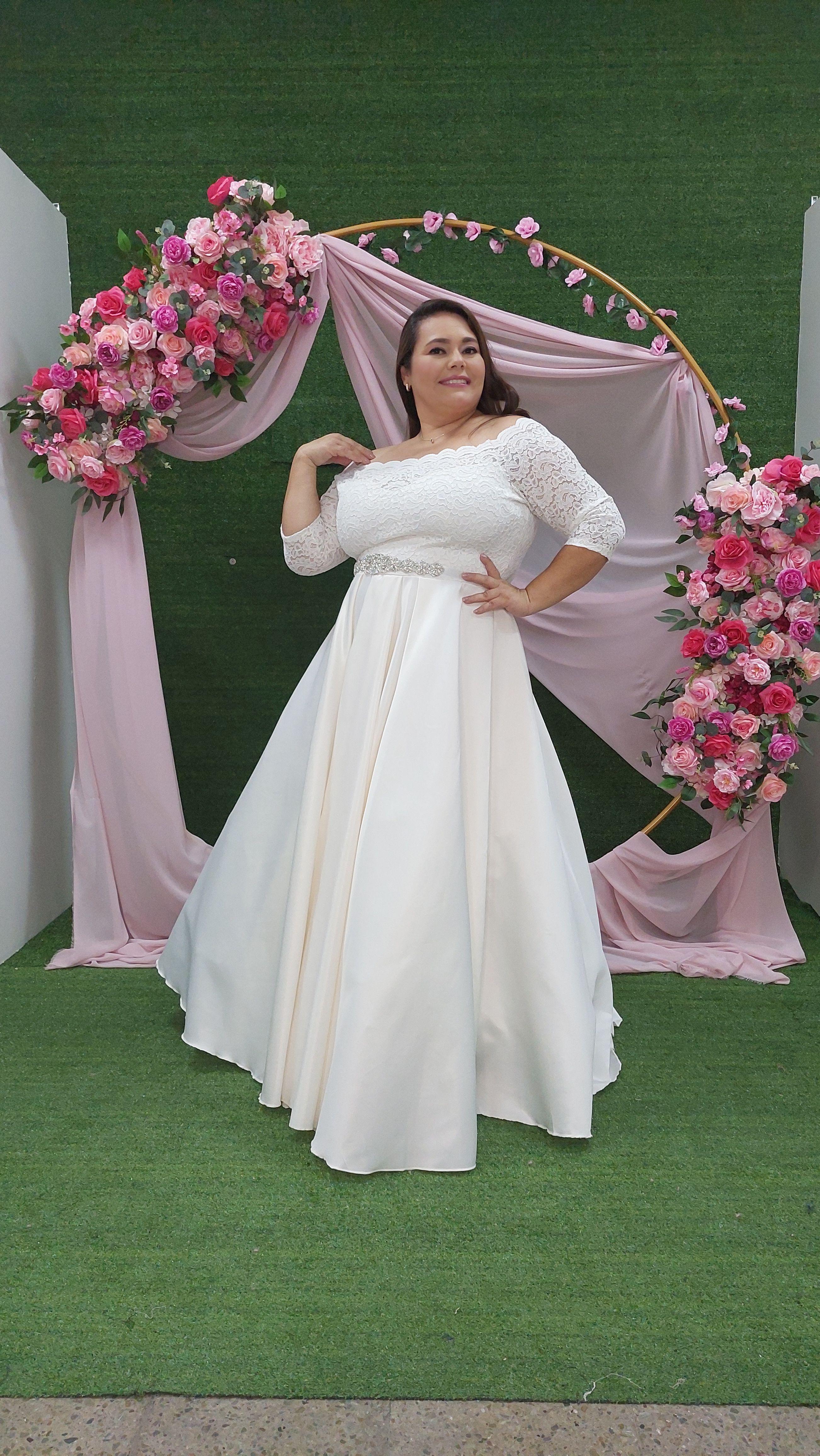 VESTIDO DE NOVIA LARGO MATRIMONIO BODA SN81-1