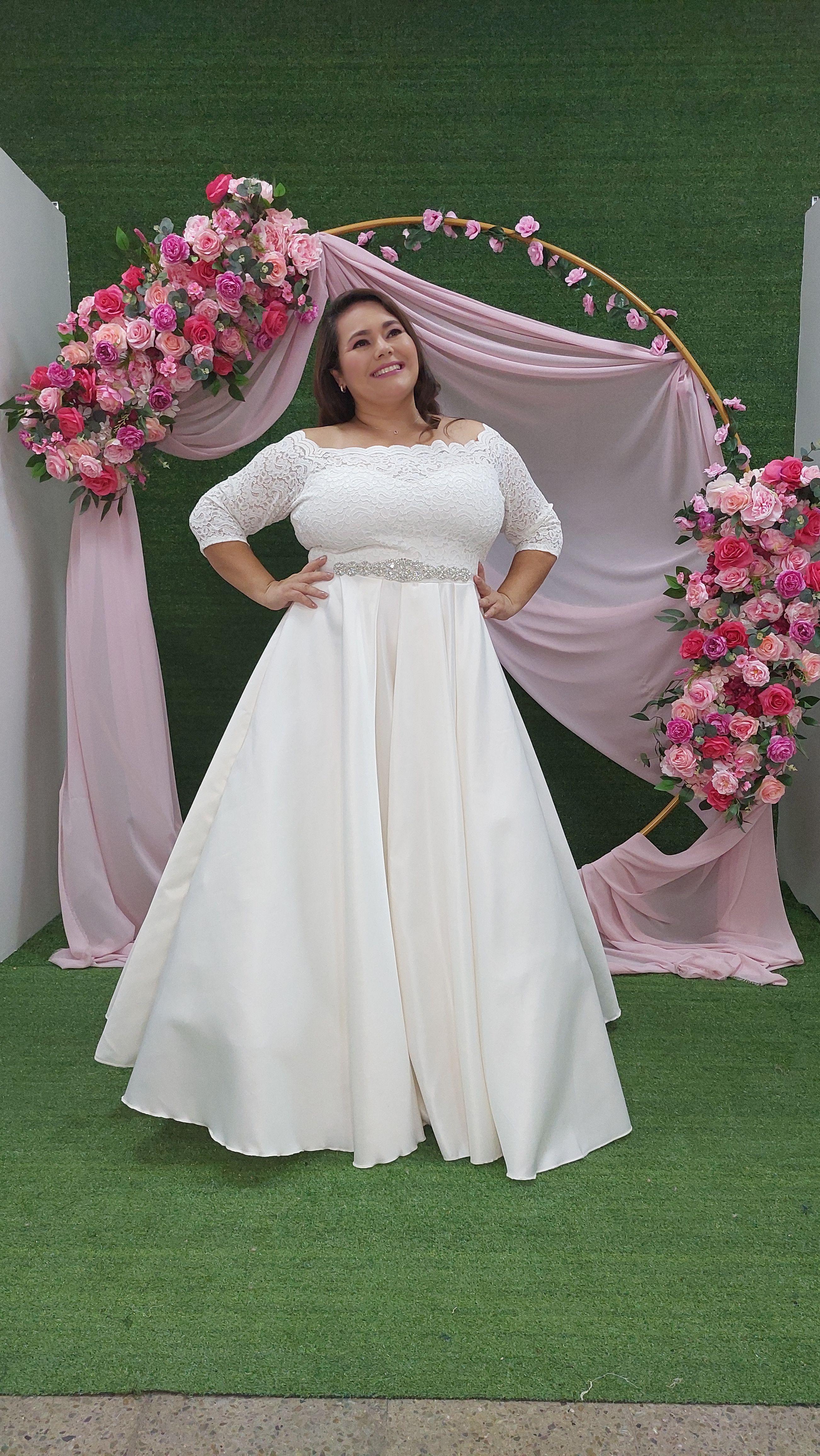 VESTIDO DE NOVIA LARGO MATRIMONIO BODA SN81-0