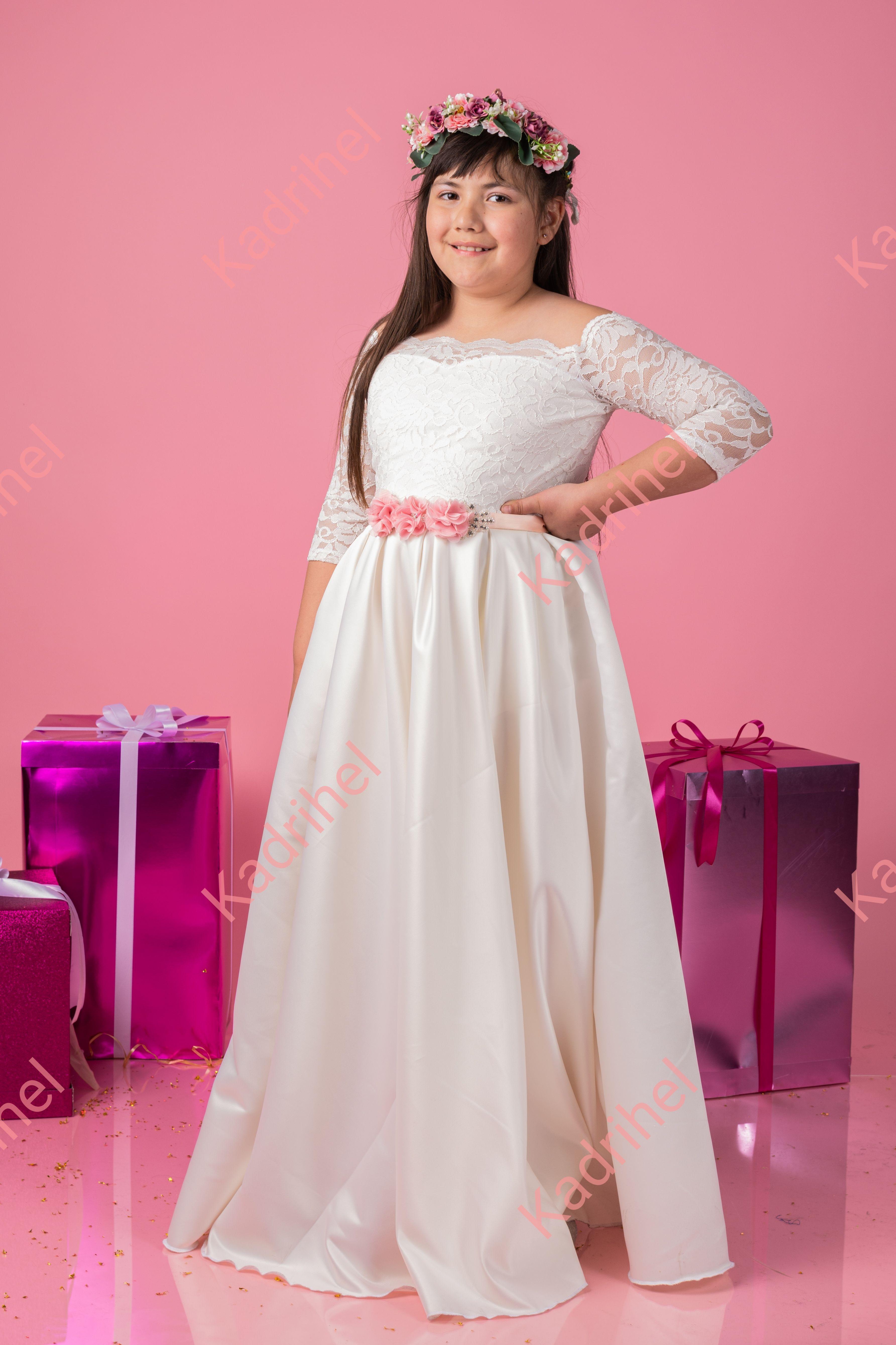 VESTIDO DE NIÑA PRIMERA COMUNION BODA BAUTIZO N024-1