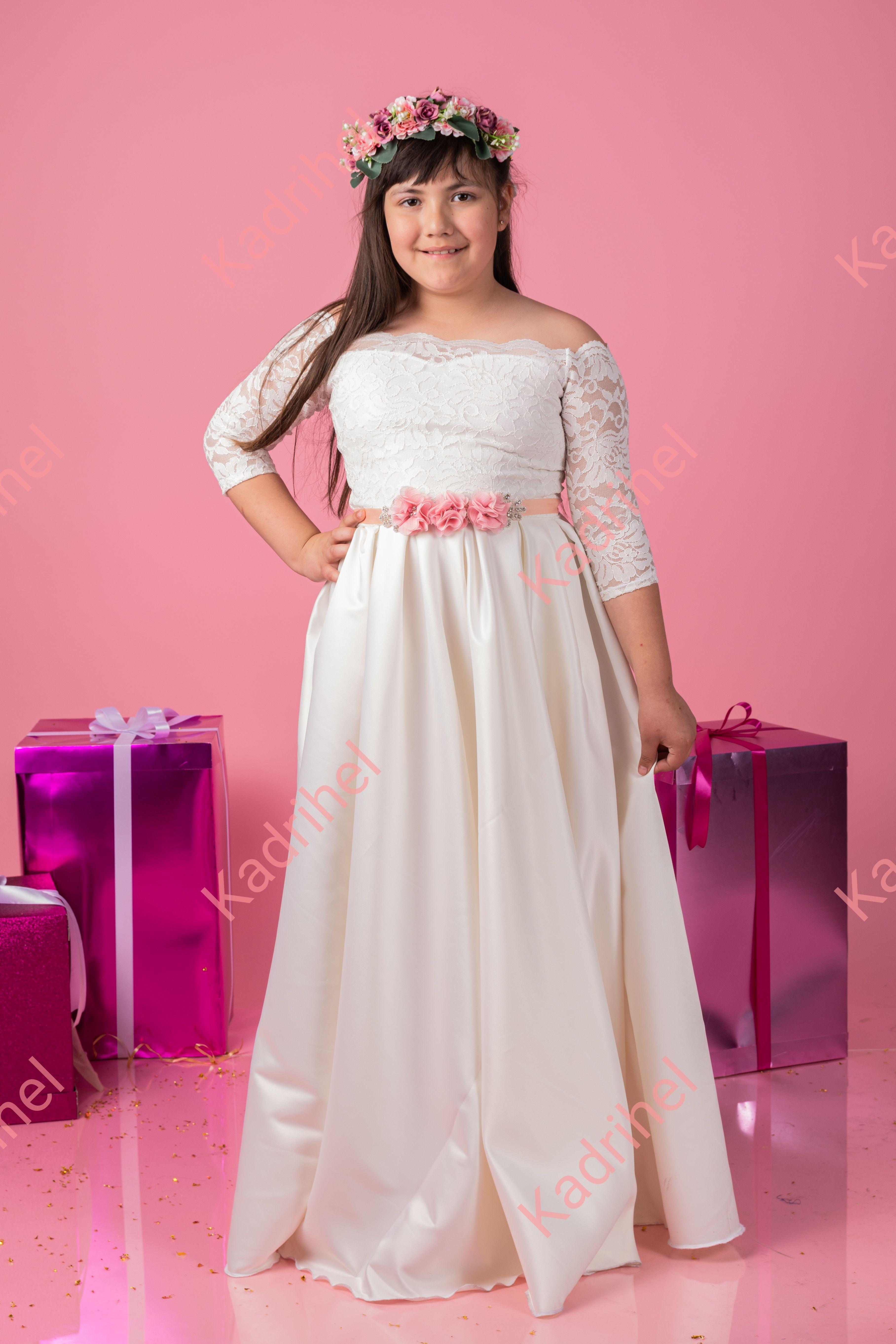 VESTIDO DE NIÑA PRIMERA COMUNION BODA BAUTIZO N024-0