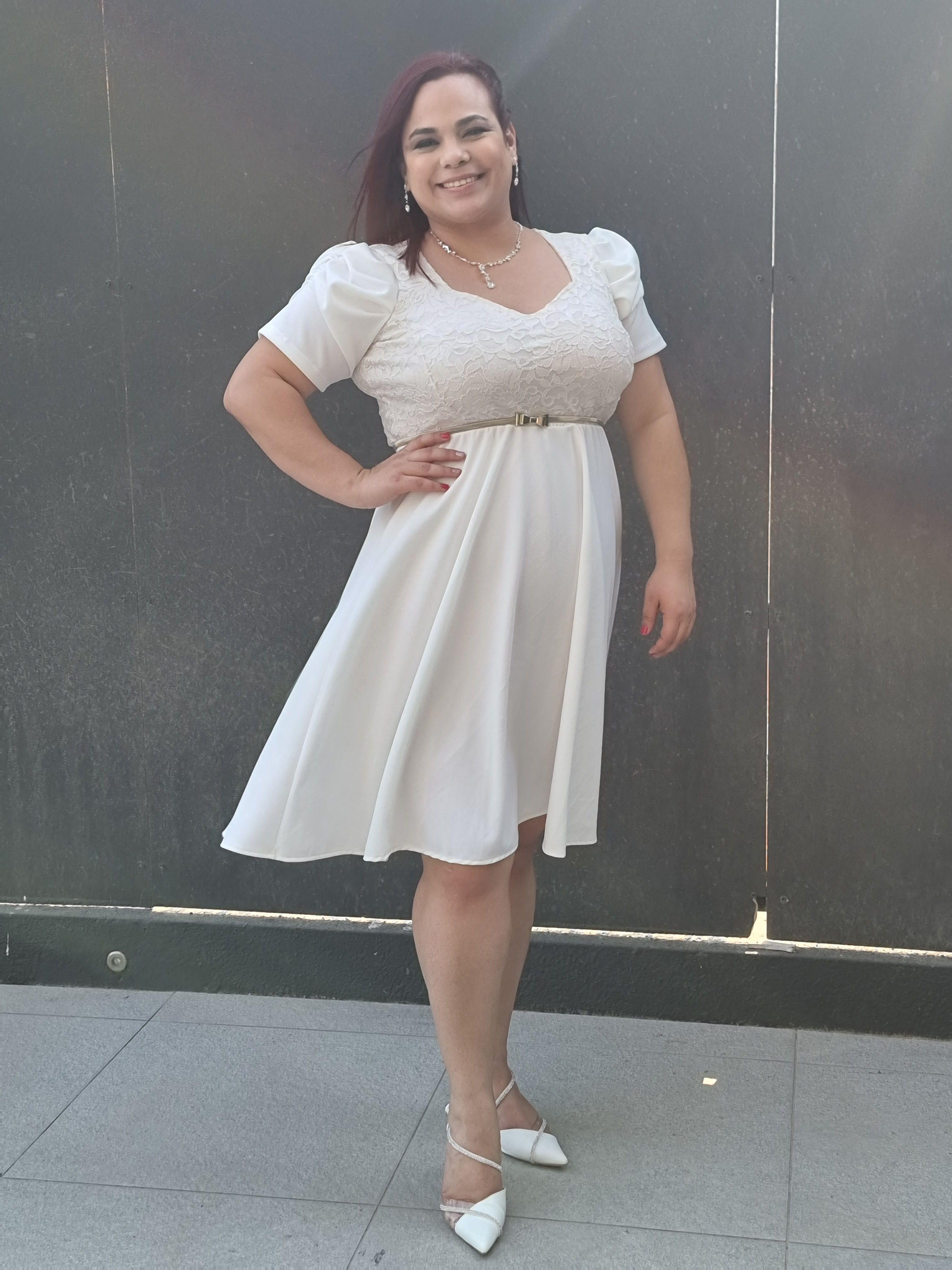 VESTIDO DE NOVIA ACAMPANADO MATRIMONIO CIVIL SN25-0