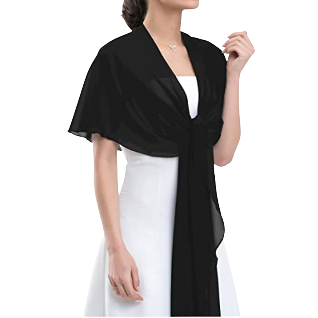 CHAL TAPADO CUBRE HOMBROS DE GASA  T009-0