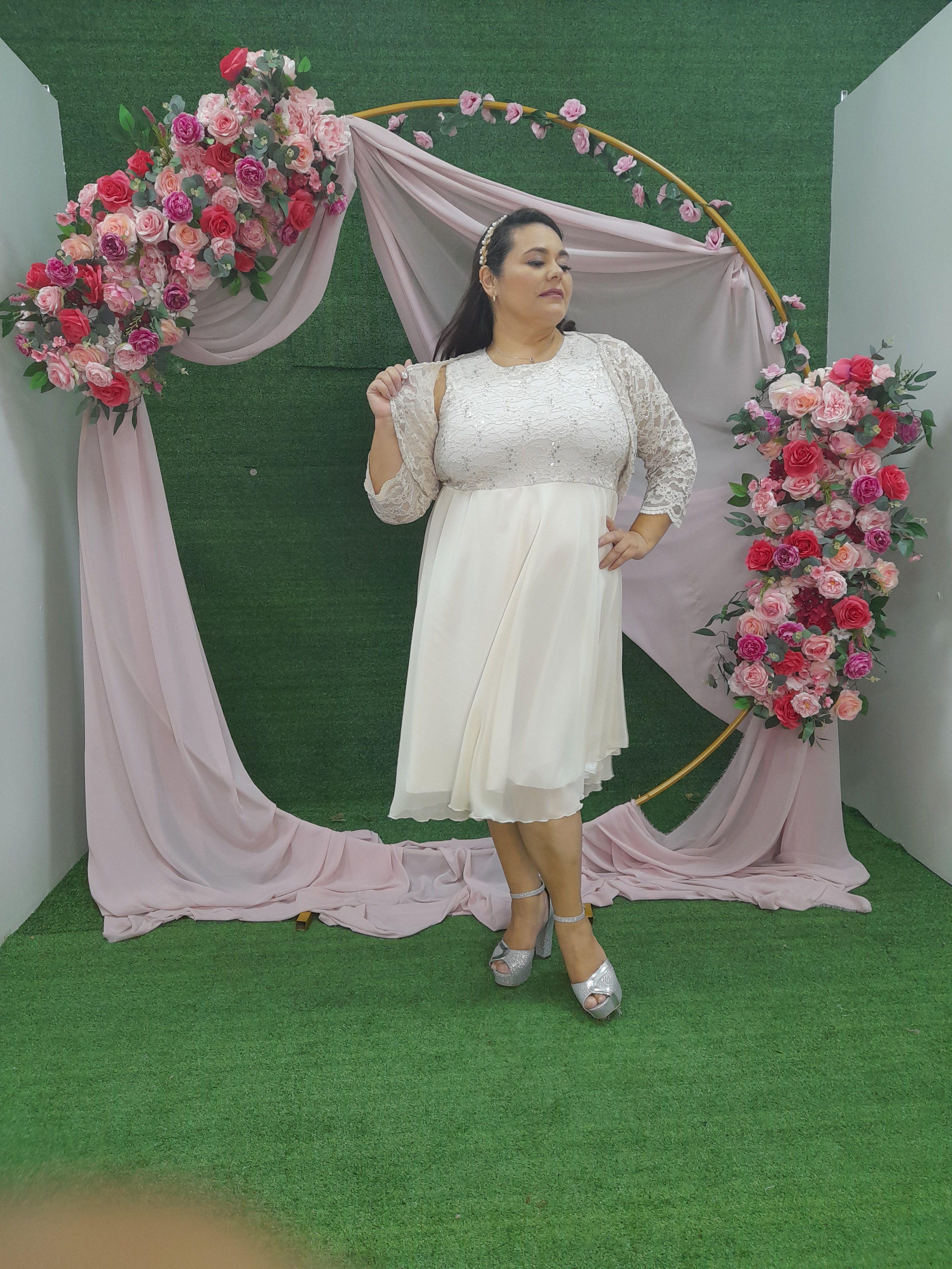 VESTIDO DE NOVIA ACAMPANADO MATRIMONIO CIVIL SN50-1