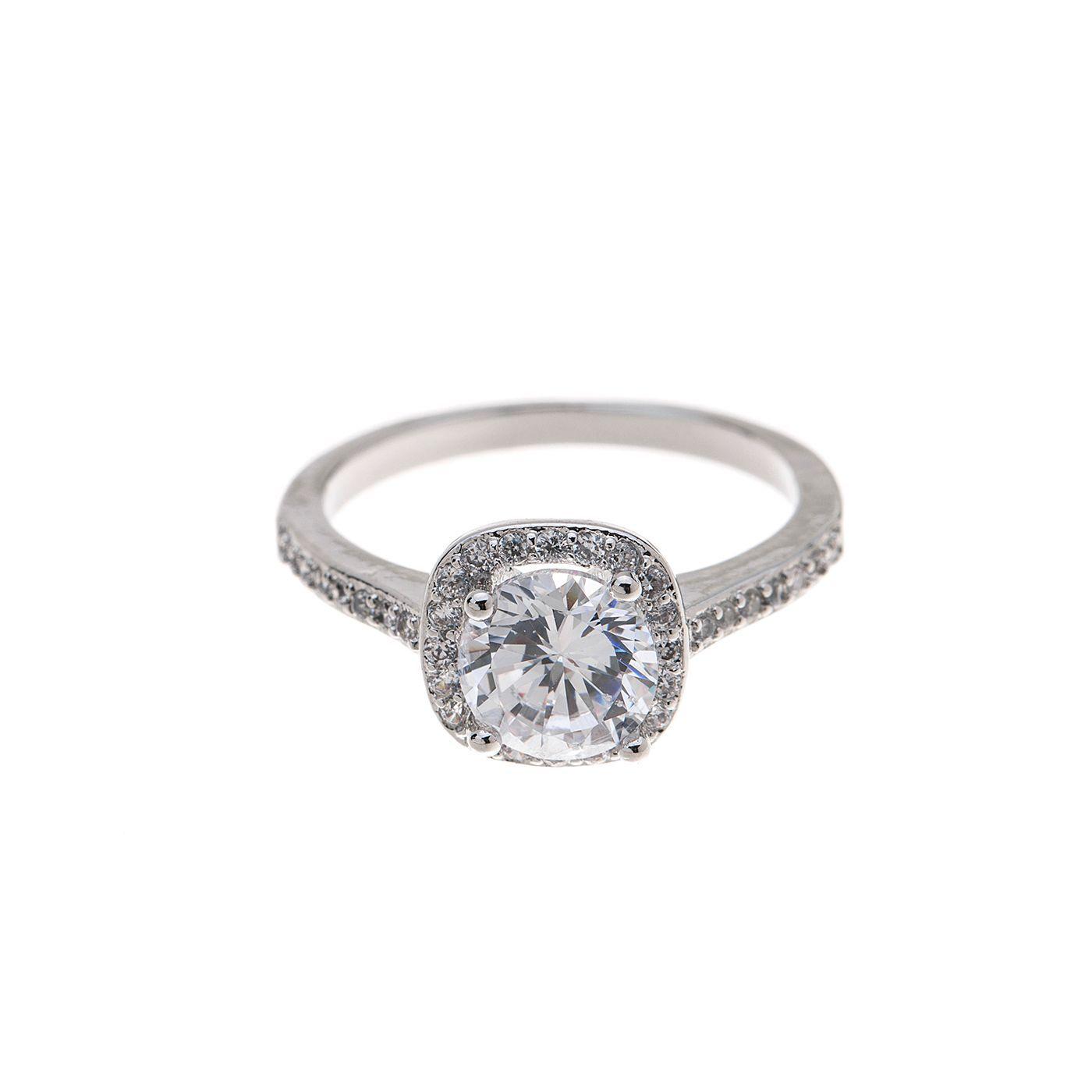 Anillo Solitare Micro Pave-0