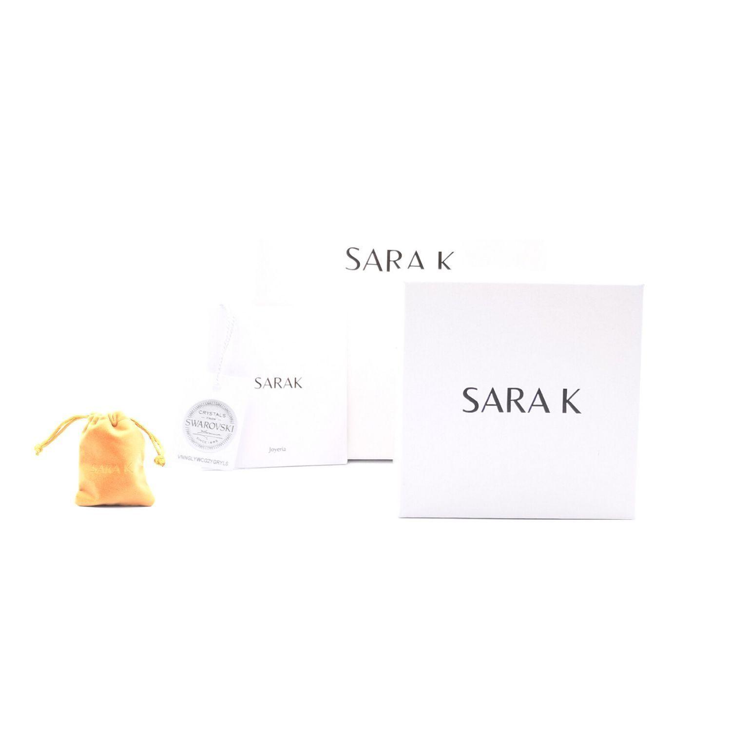 Colgante Perla Clásica Baño de Oro Cristal Swarovski Sara K Joyas -1