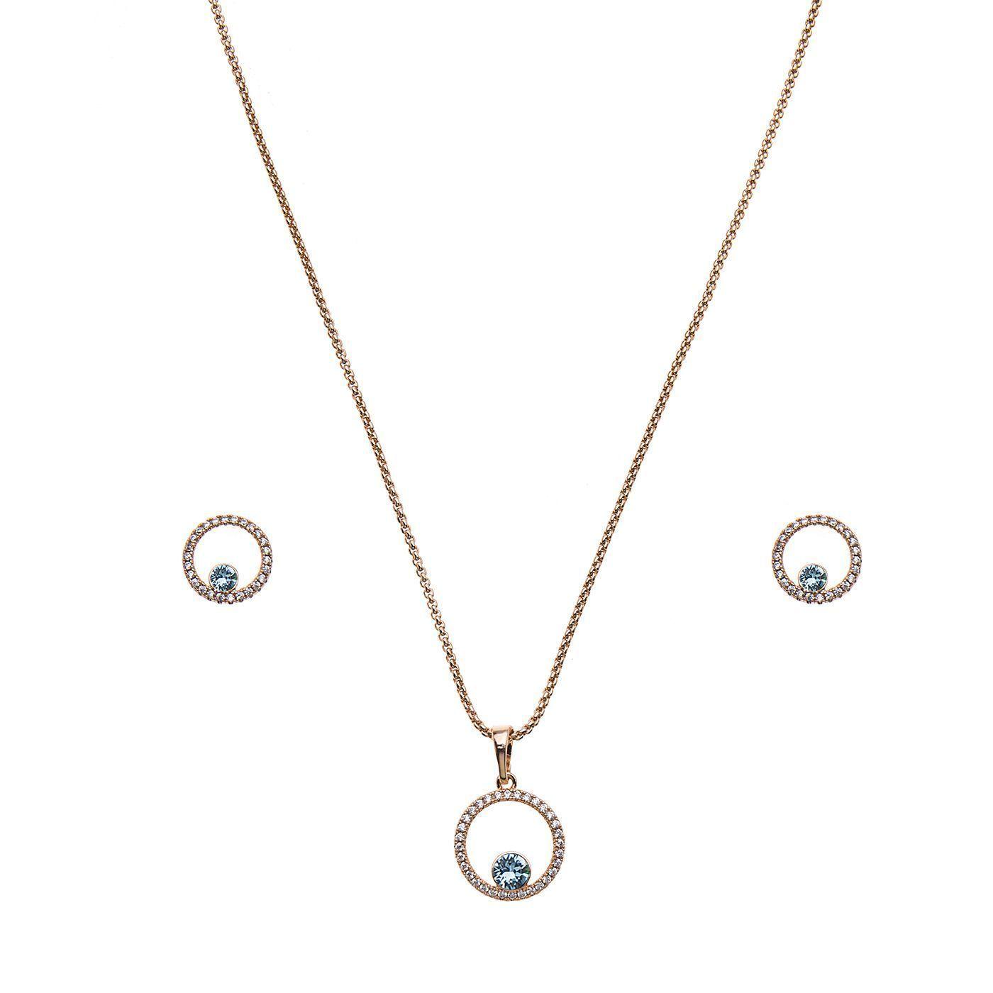 Set Basic Purify Soul Baño de Oro Cristal Swarovski Sara K Joyas -1