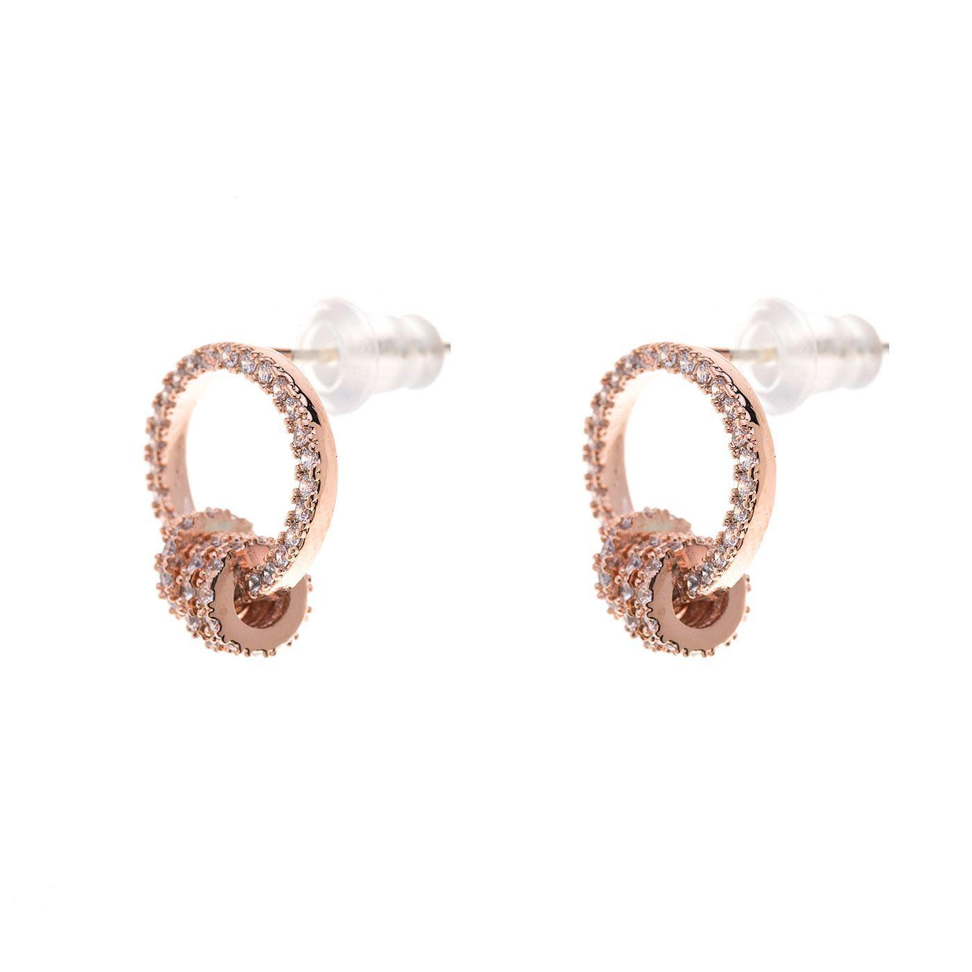Aros Go Love con baño de Oro 18k Micro Pave Sara K Joyas-0