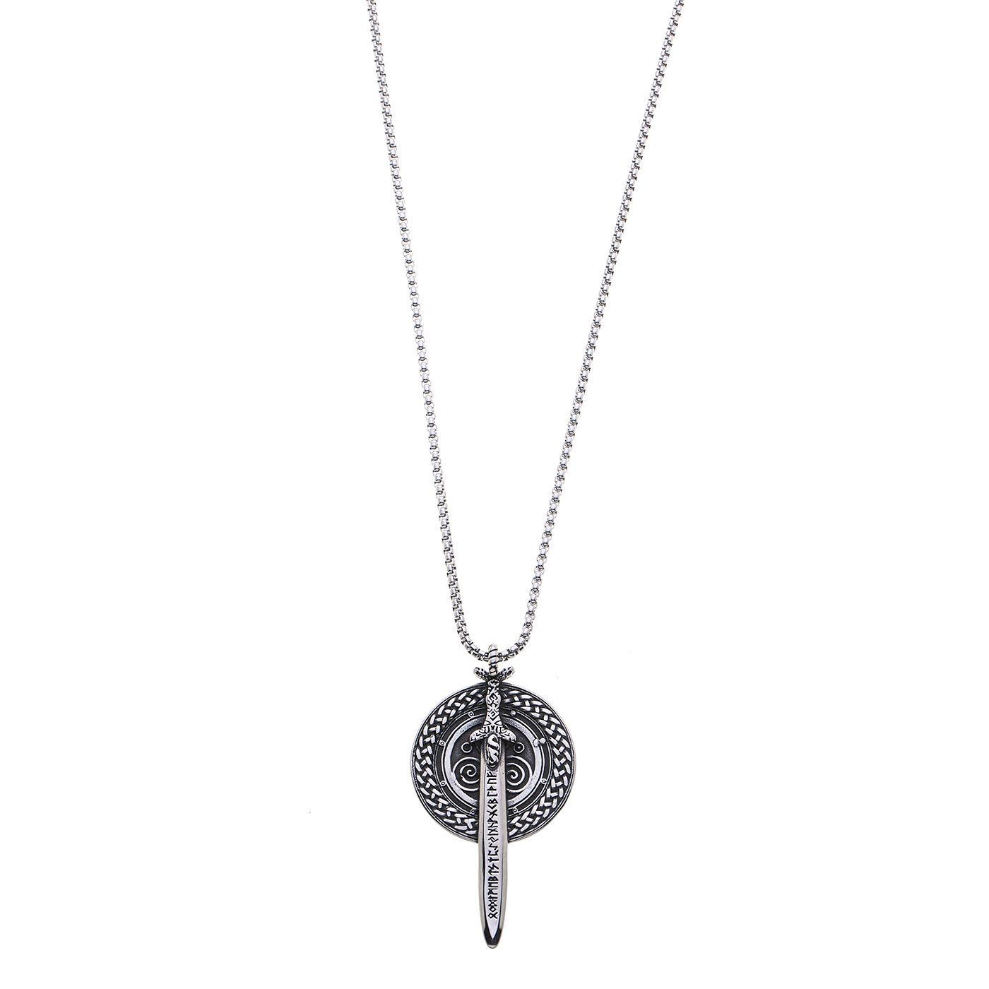 Colgante de hombre Sable, Acero Titanio Sara K Joyas-0