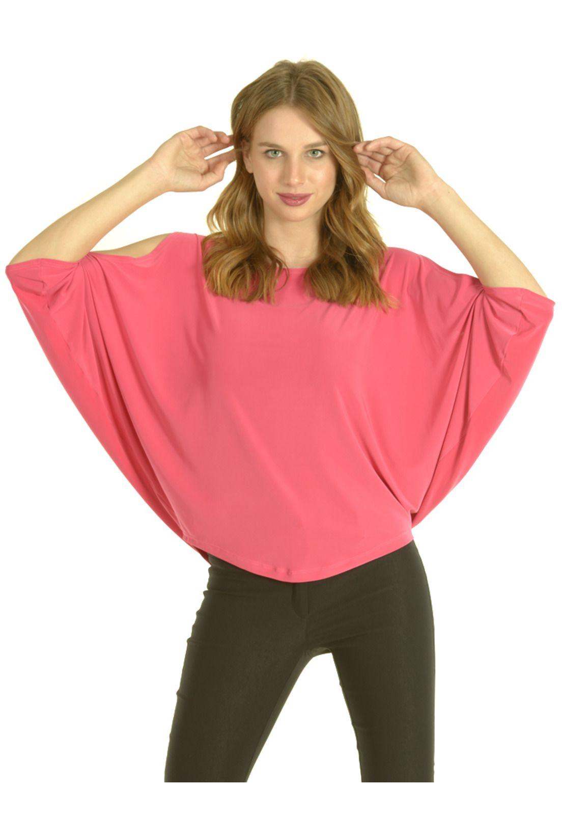Polera Hombro Abierto Fucsia-1