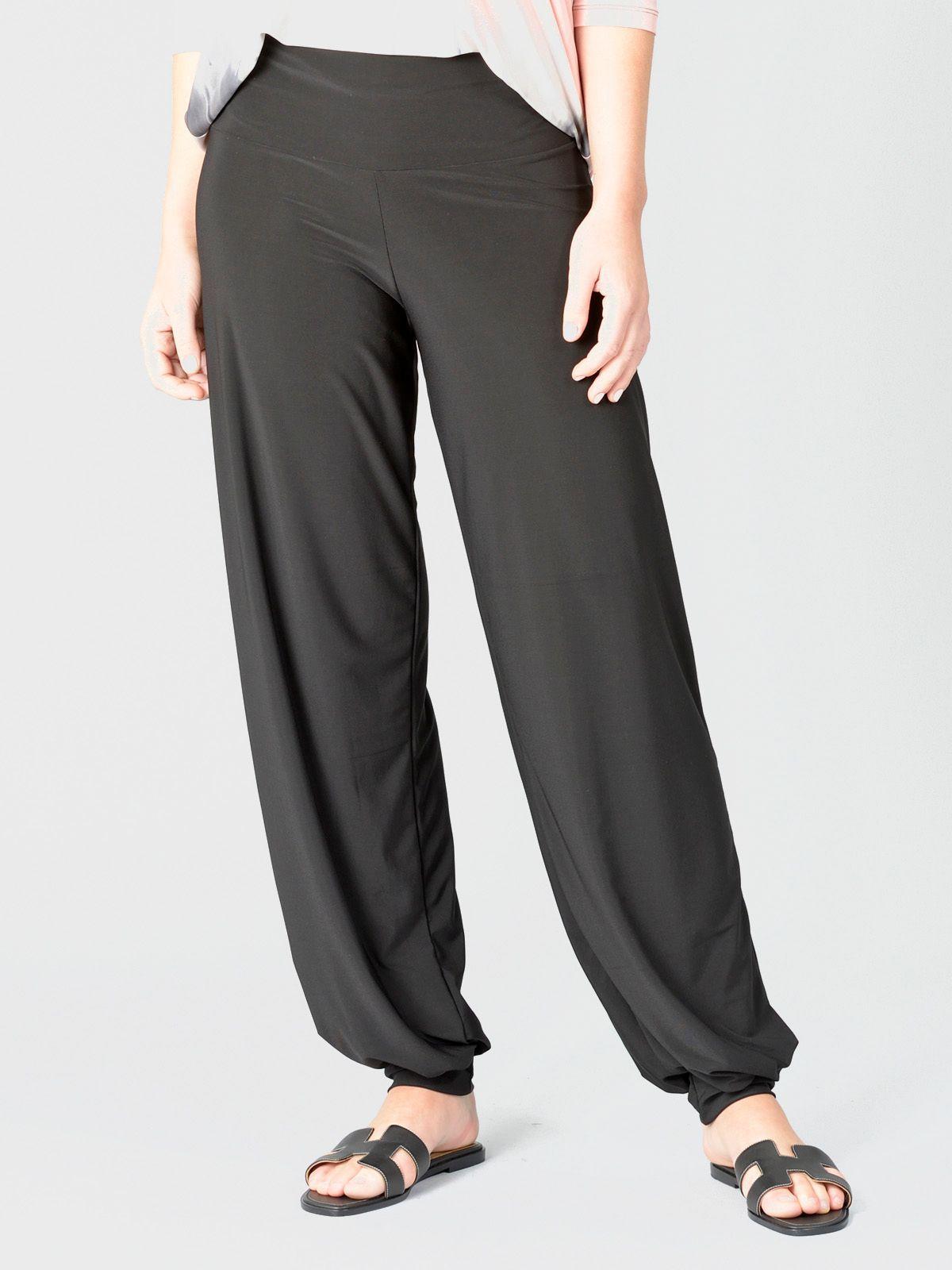 Pantalón Puño Elasticado Negro-1