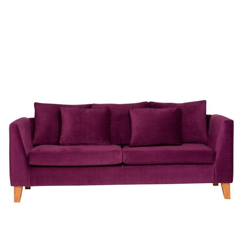 Sofá 3 Cuerpos Estocolmo Morado-0