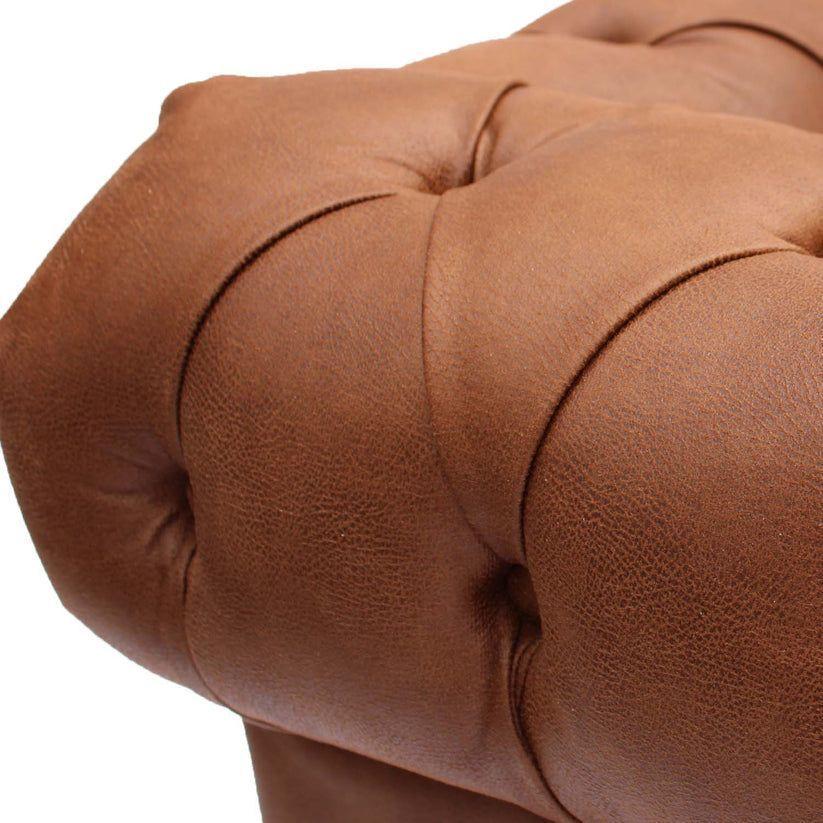 Sofá 3 Cuerpos Chesterfield Cuero Bonded-2