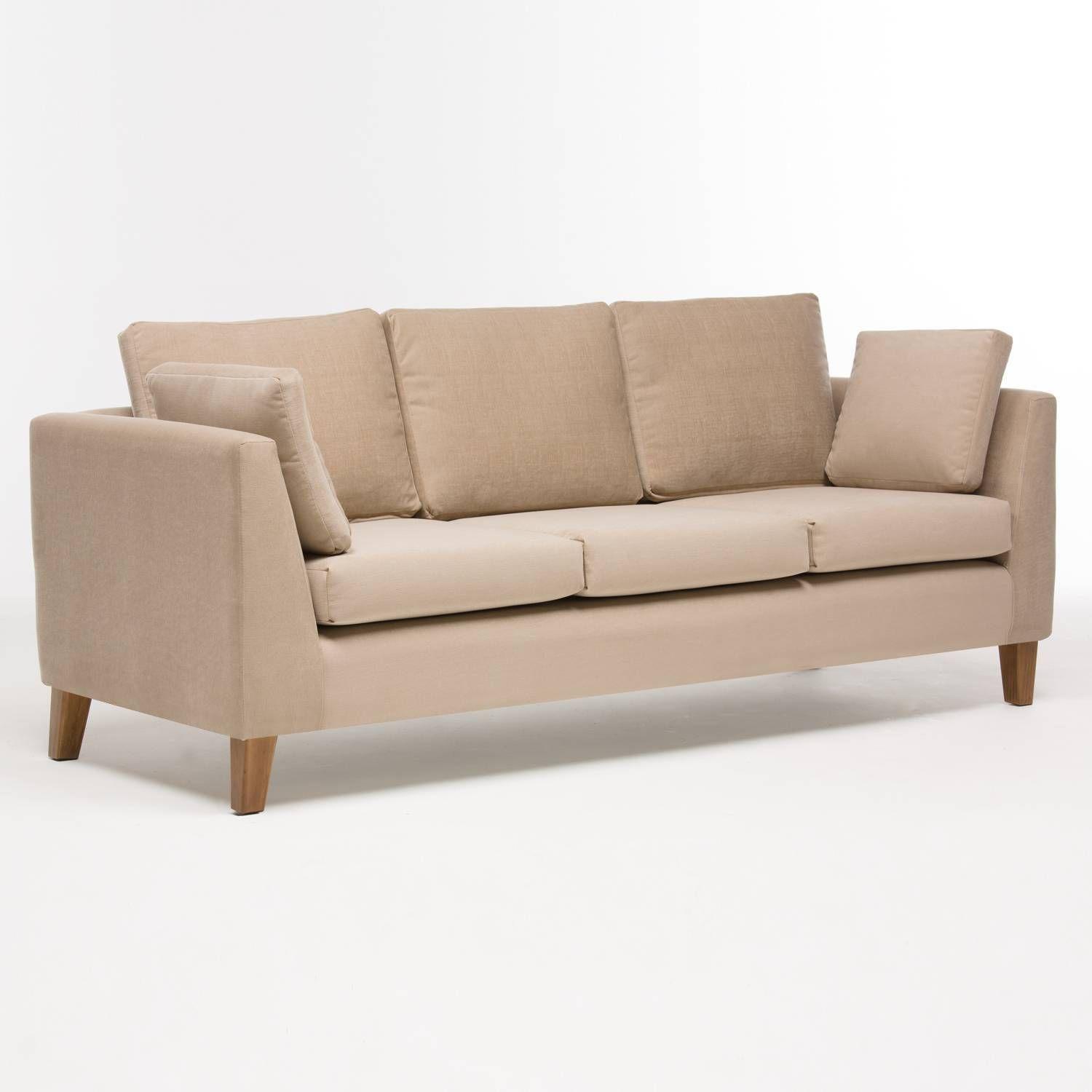 Sofá 3 Cuerpos Estocolmo 220 Beige-1