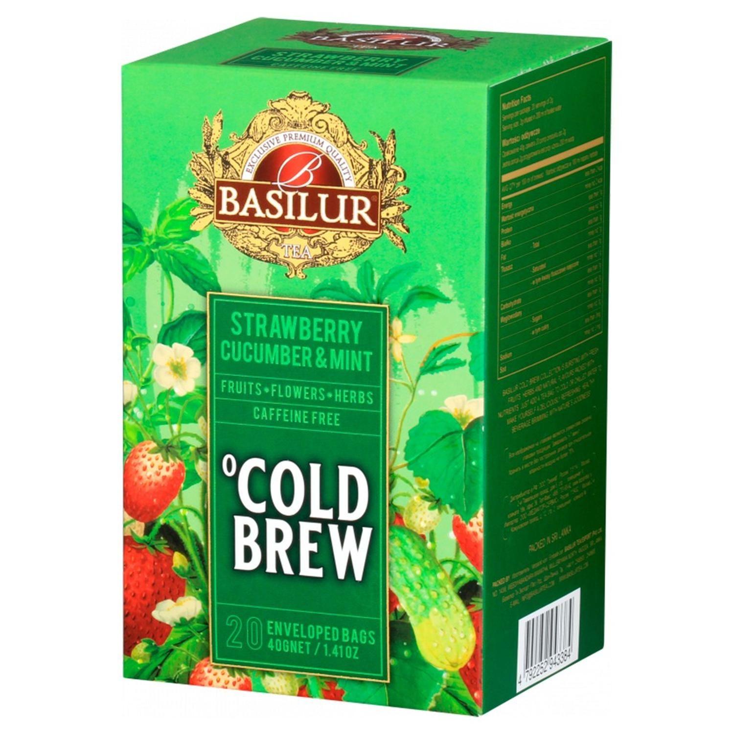 Cold Brew Fresa Pepino Y Menta 20 Bolsas - Basilur 2-2