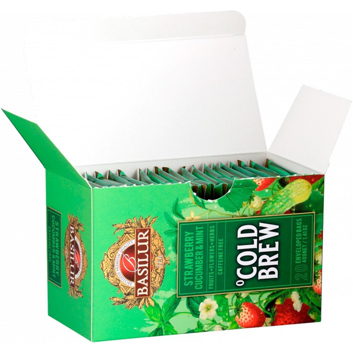 Cold Brew Fresa Pepino Y Menta 20 Bolsas - Basilur 2-3