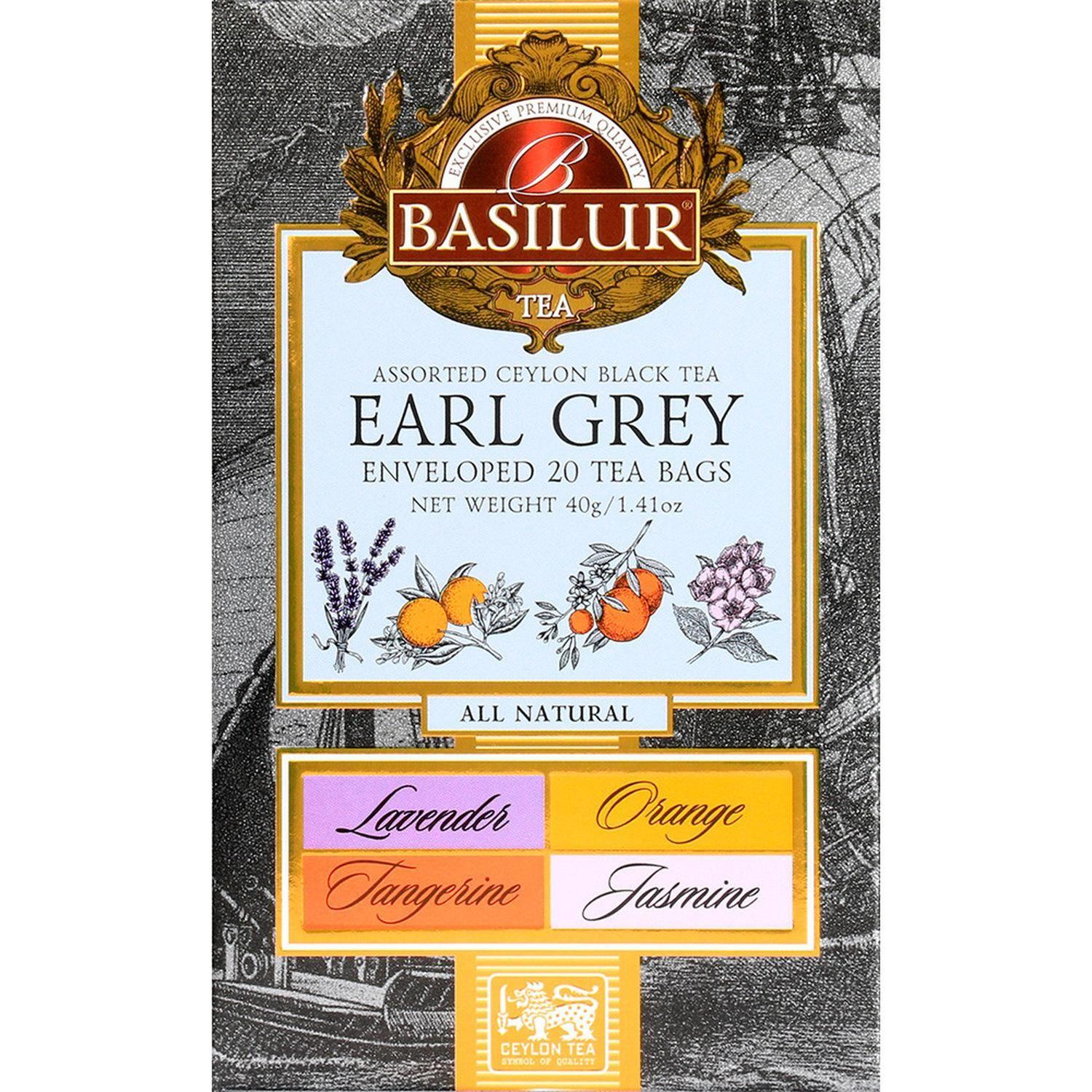Te Earl Grey Surtidos - Earl Grey Collection - 20 Bolsas - Basilur-2