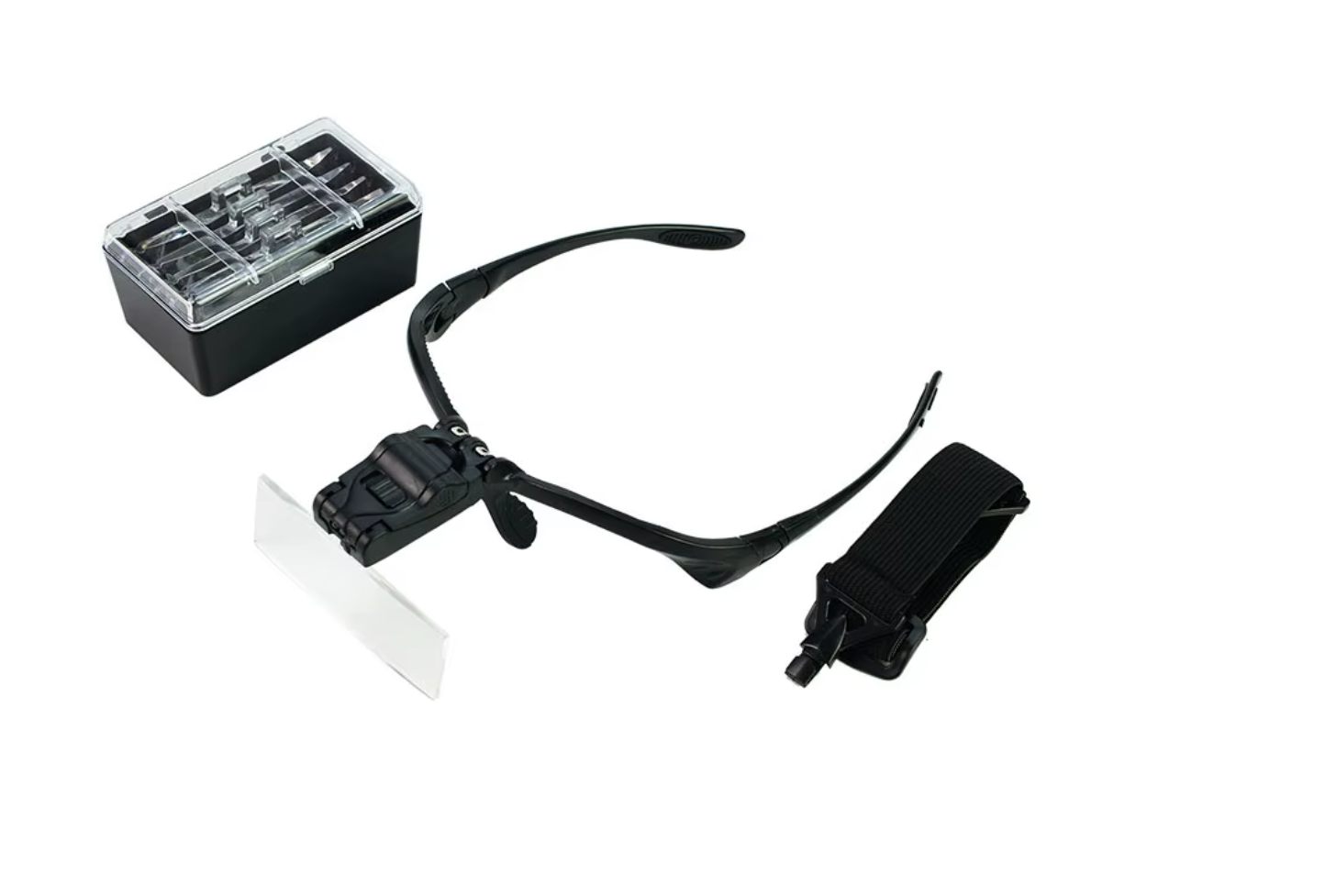 Lentes Lupa Joyero Relojero Luz Led 5 Aumentos-2