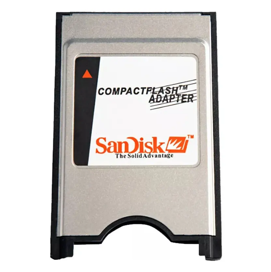 Lector Adaptador De Tarjetas De Memoria Compact Flash Pcmcia Color Plateado-2