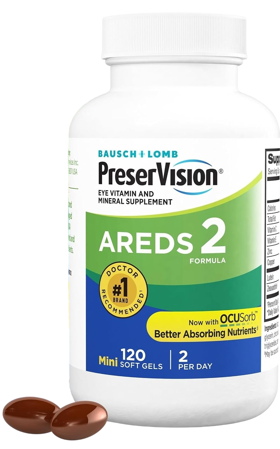 Suplemento Areds 2 Preservision Bausch Lomb Softgels 120Caps-0