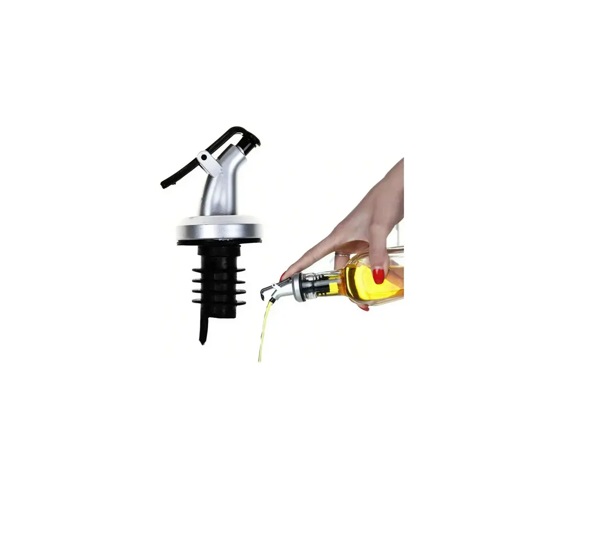 Pack 3 Dosificador Dispensador Tapón Botella Licor Aceite-1