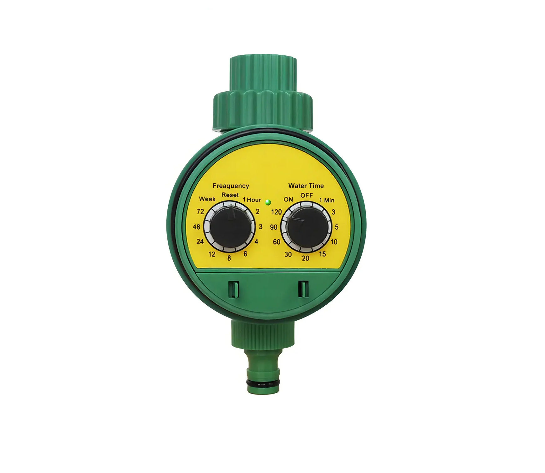 Temporizador De Riego Análogo 2 Diales Automático Válvula Color Verde-0