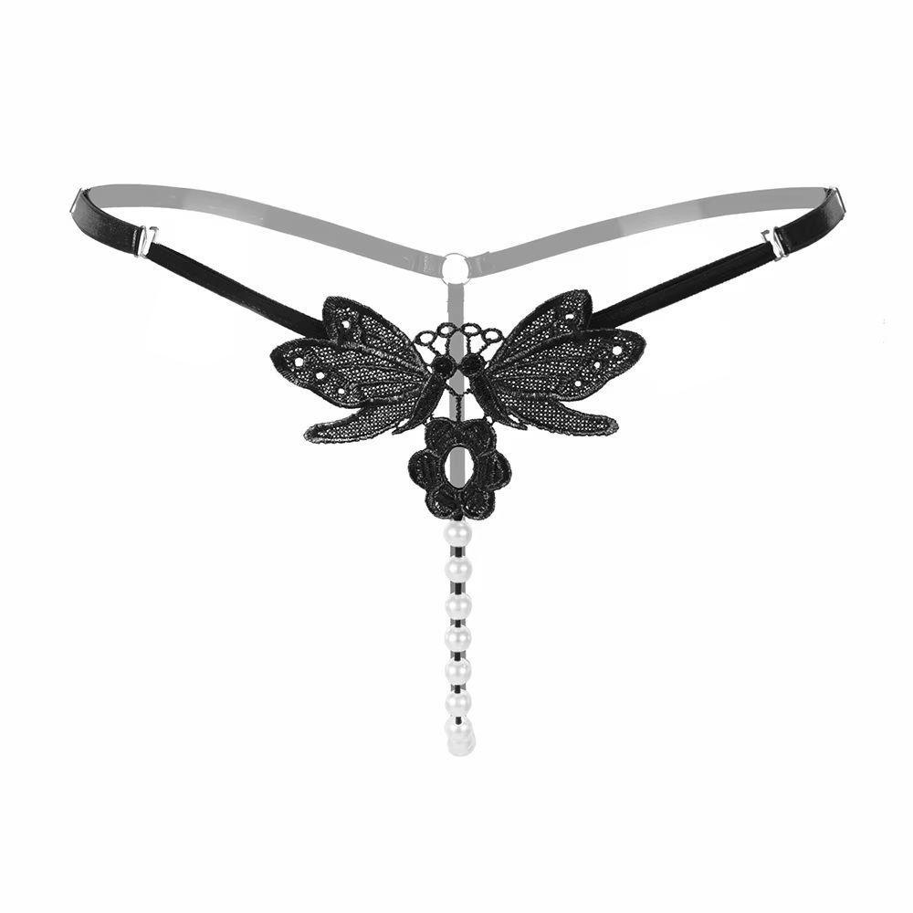 Sexy Calzon Colaless Tanga Fantasia Perlas-0