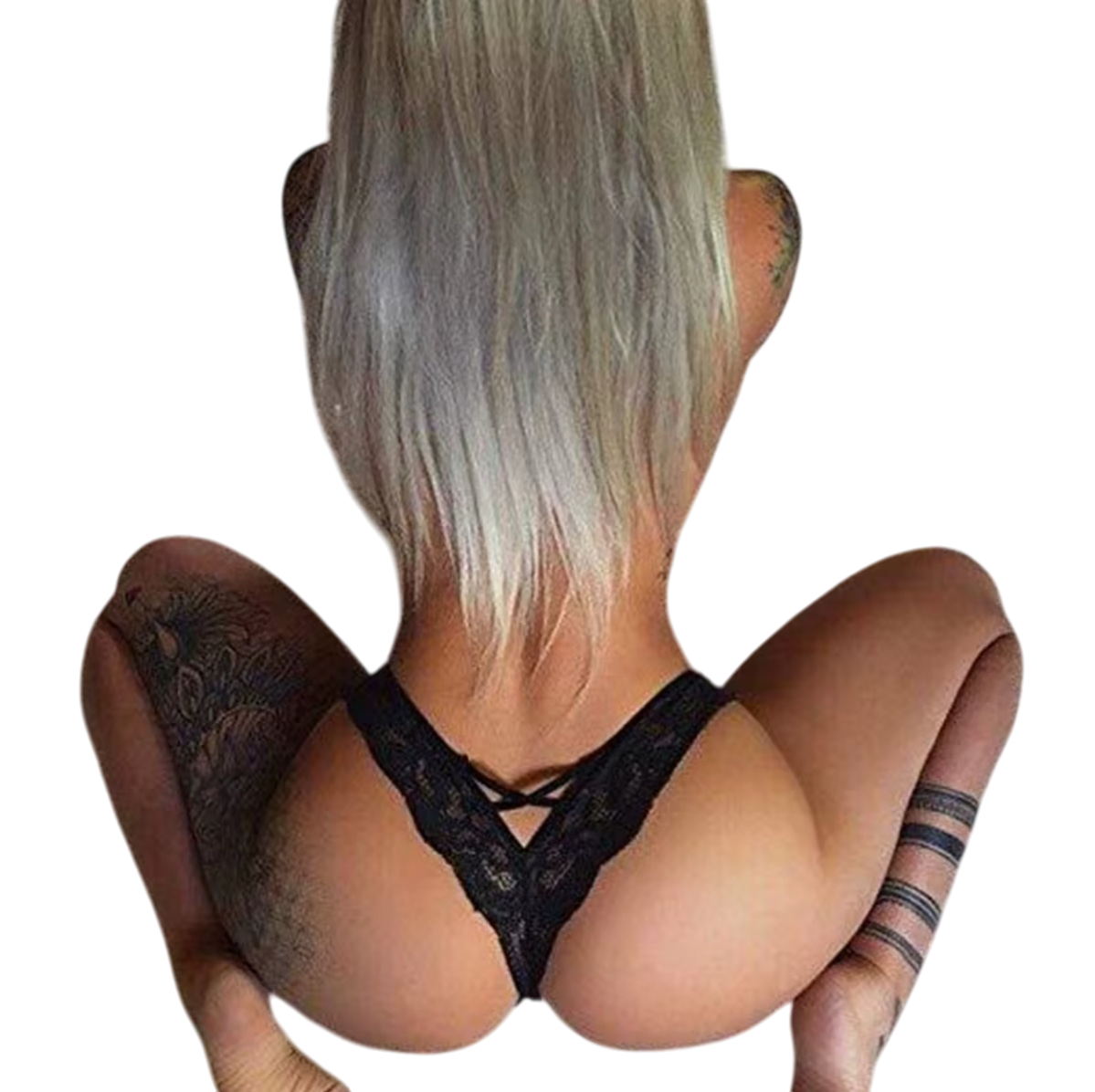 Calzon Colaless Tanga Encaje Alto En V-1