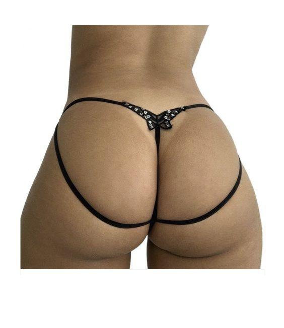 Sexy Tanga Calzon Mariposa Diseño Gluteos-0