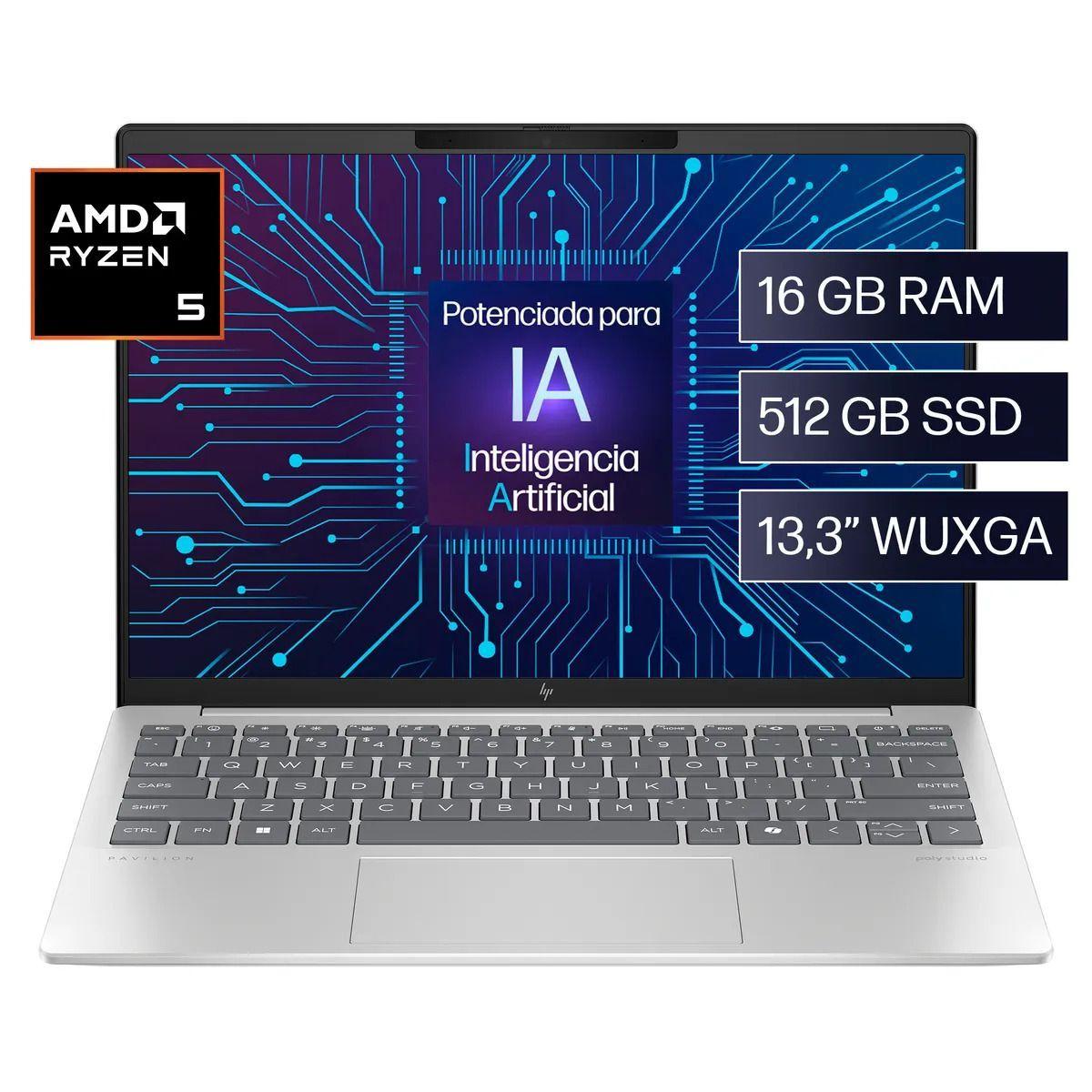 Notebook HP Pavilion Aero 13-bg0002la AMD Ryzen 5 16GB Ram 512GB SSD-1