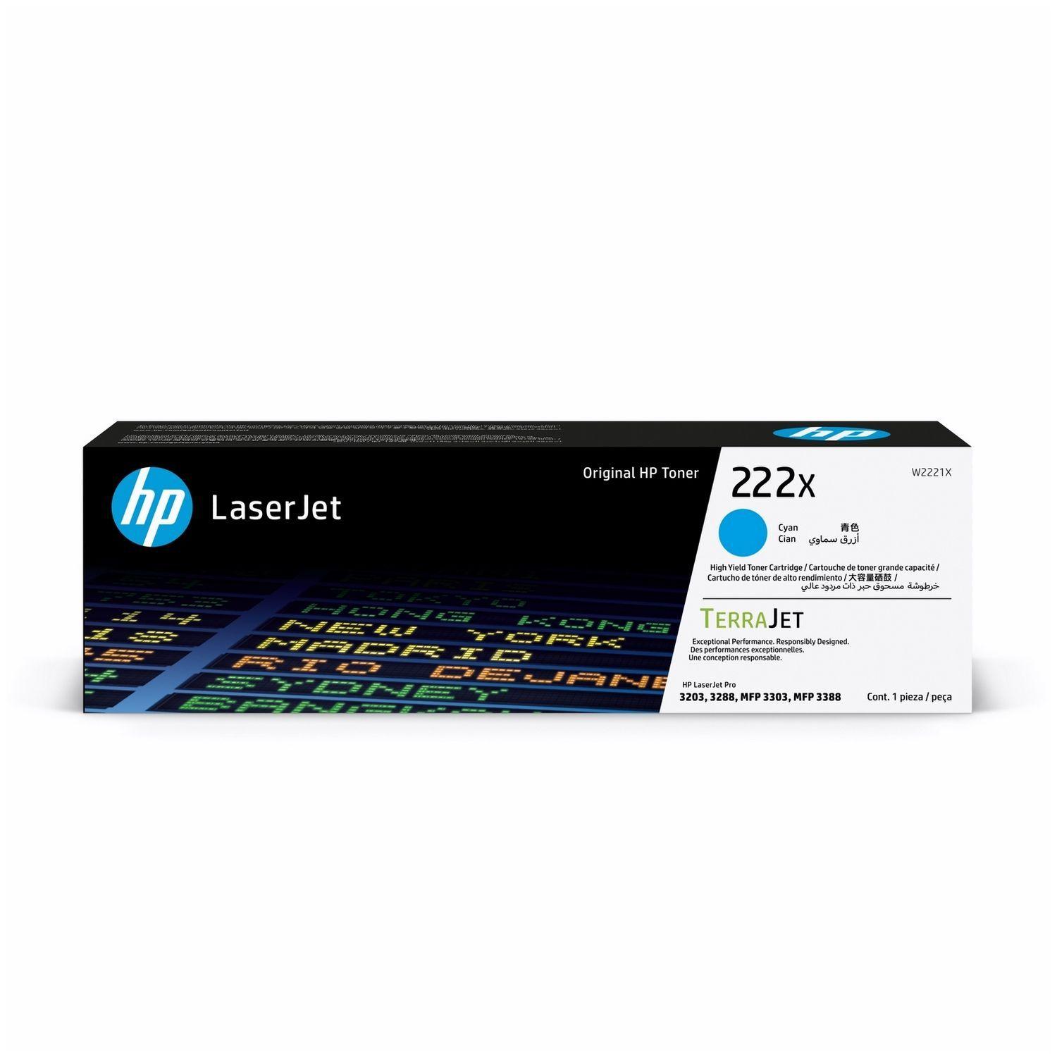 Cartucho de Tóner LaserJet HP 222X Cian-0