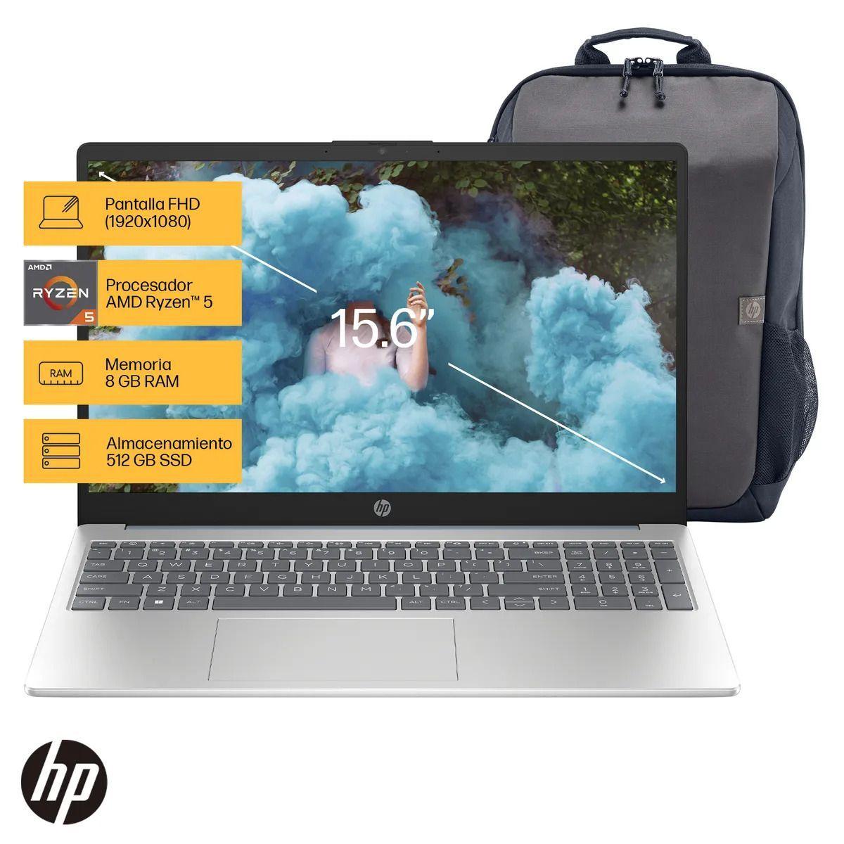 Notebook HP 15-fc0020la AMD Ryzen 5 8GB Ram 512GB SSD-1