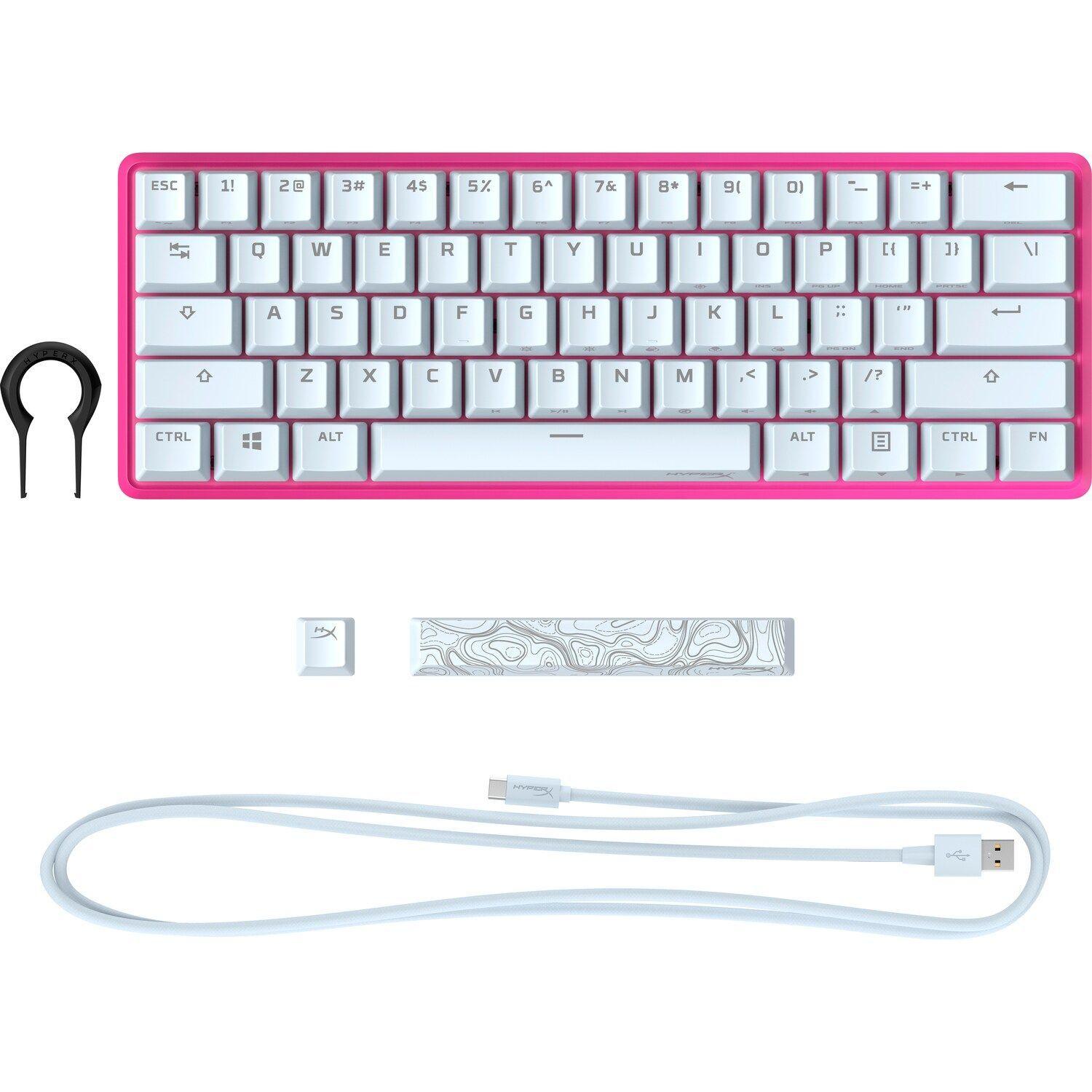 Teclado Mecánico HyperX Gaming Alloy Origins 60 Pink-1