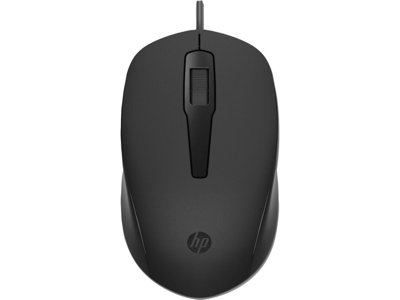 Mouse HP 150 alámbrico, Negro-0