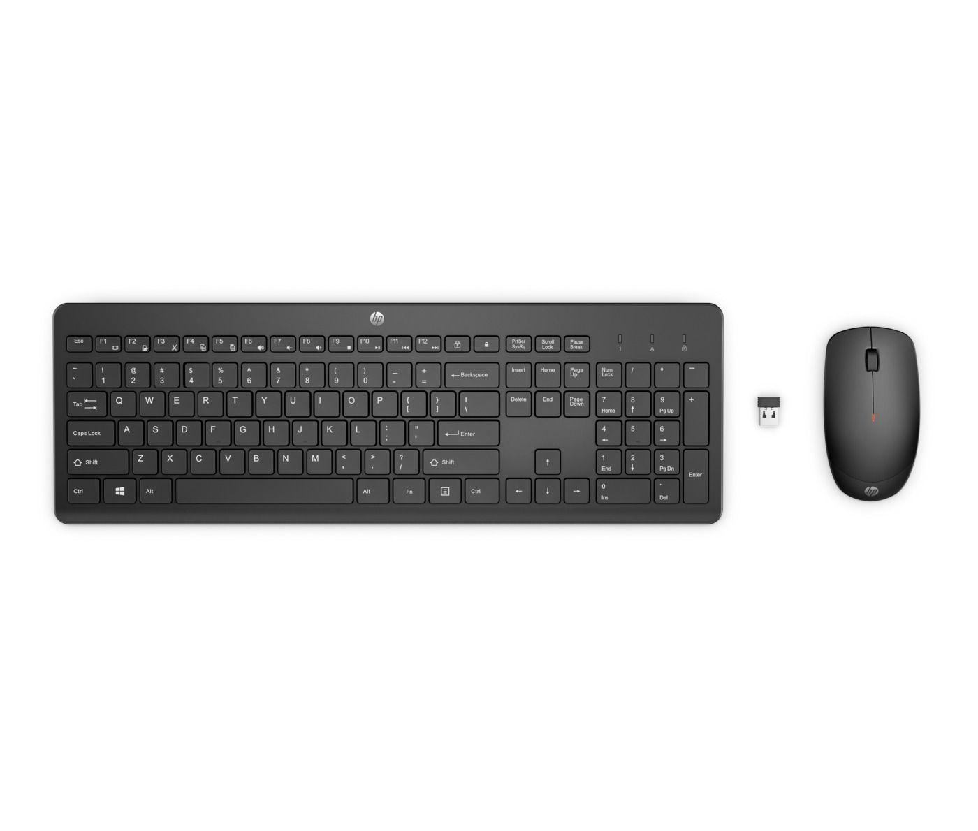 Teclado y Mouse Inalámbrico HP 230, Negro-0