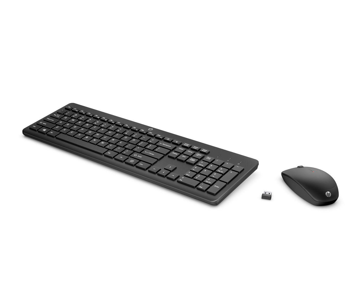 Teclado y Mouse Inalámbrico HP 230, Negro-1