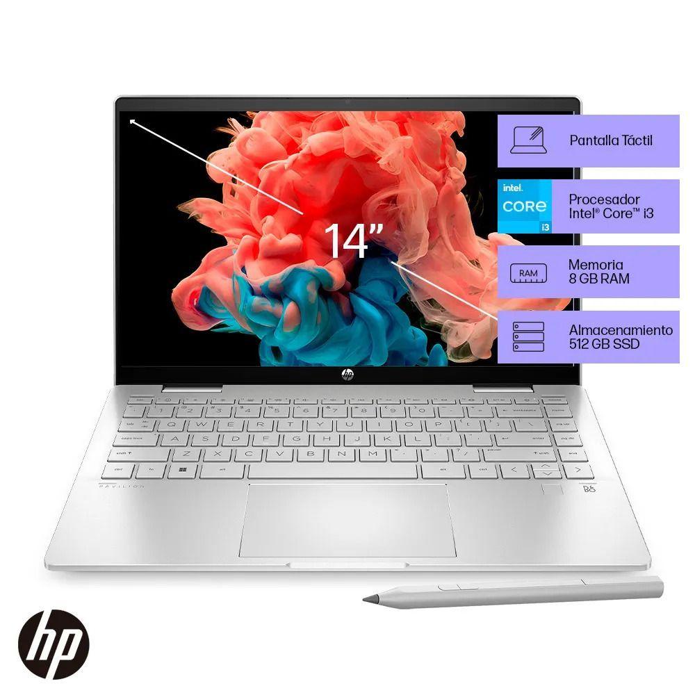 Notebook HP x360 14-ek0010la Intel Core i3 8GB RAM 512GB SSD-1