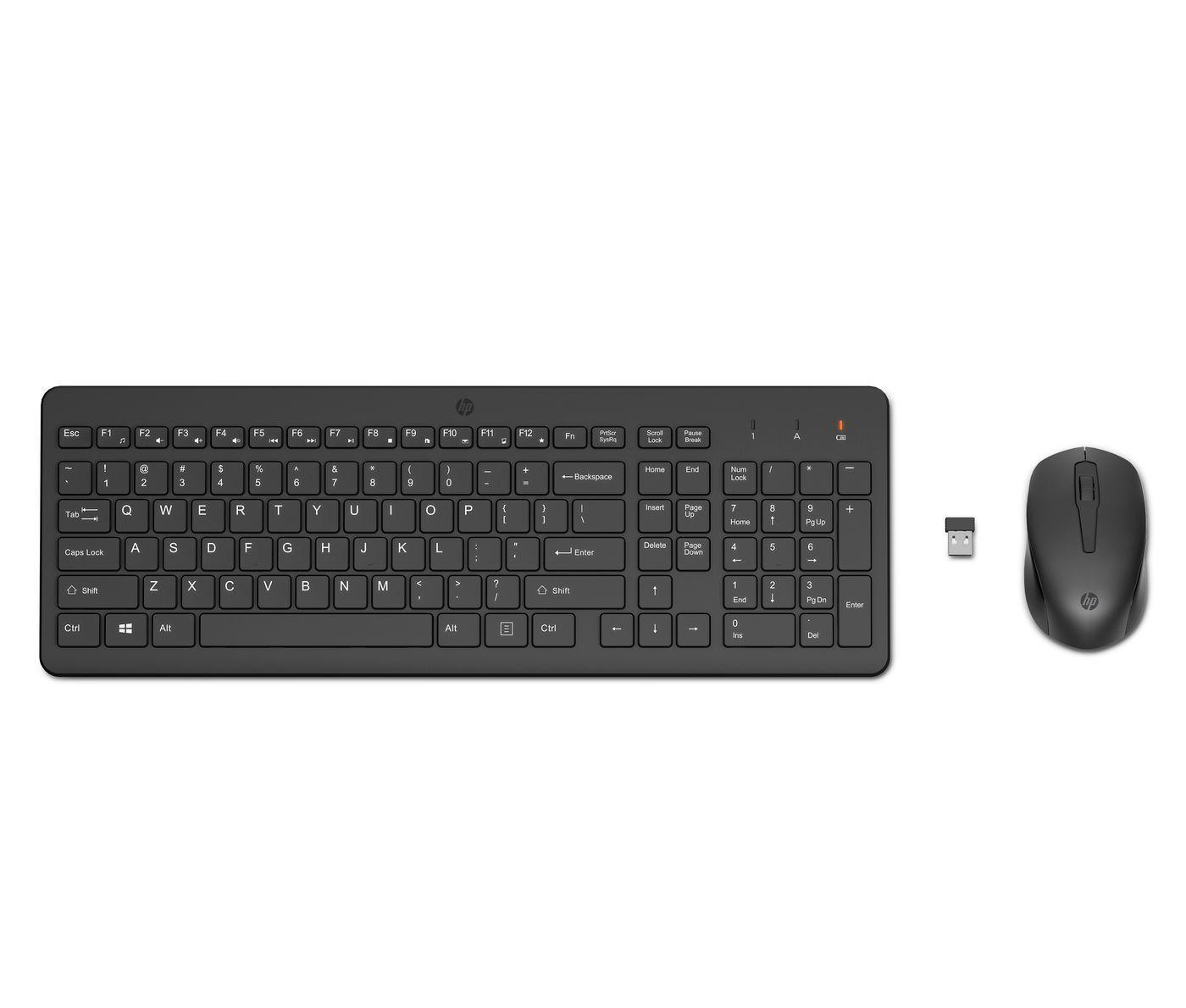 Teclado y Mouse Inalámbrico HP 330 Negro-0