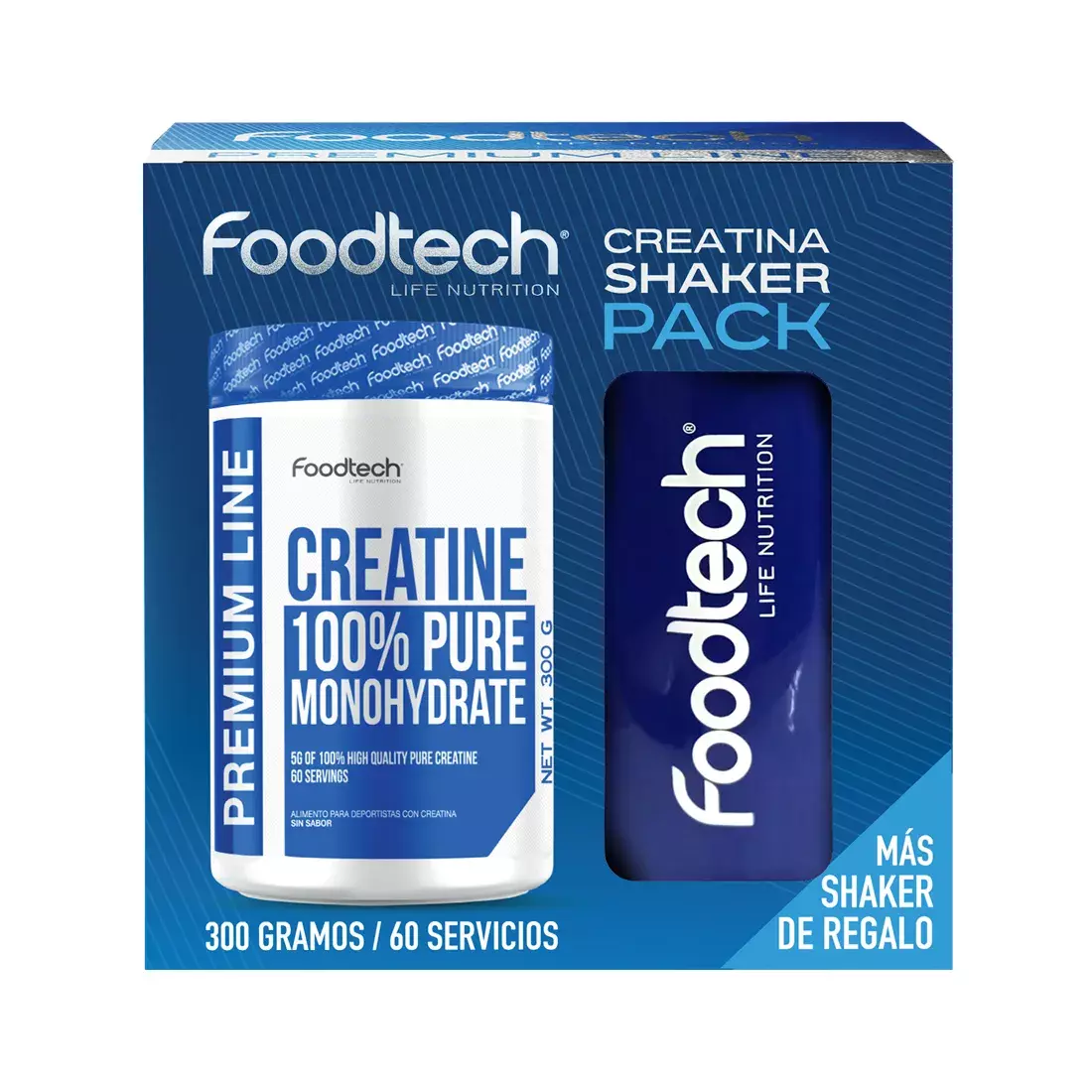 PACK Creatina + Shaker FOODTECH-0